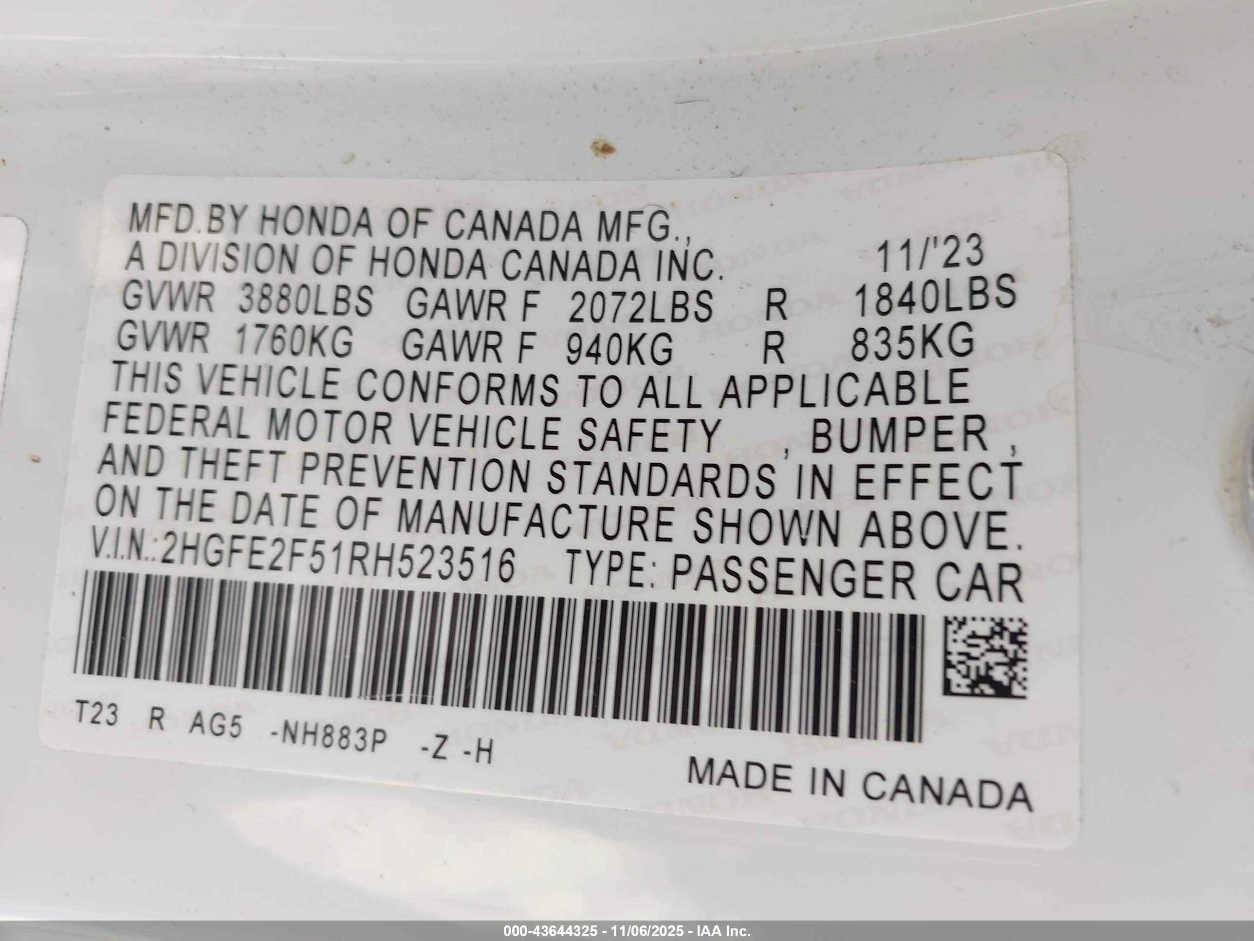 HONDA CIVIC image 9