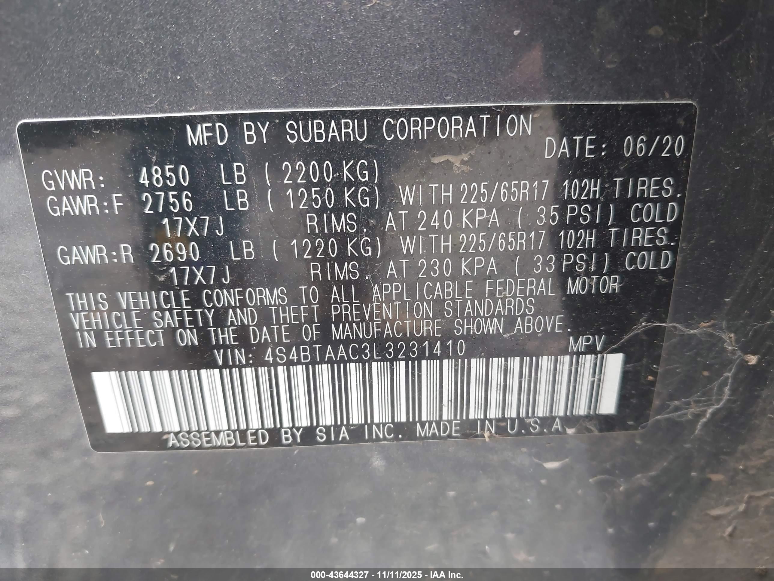 SUBARU OUTBACK image 9