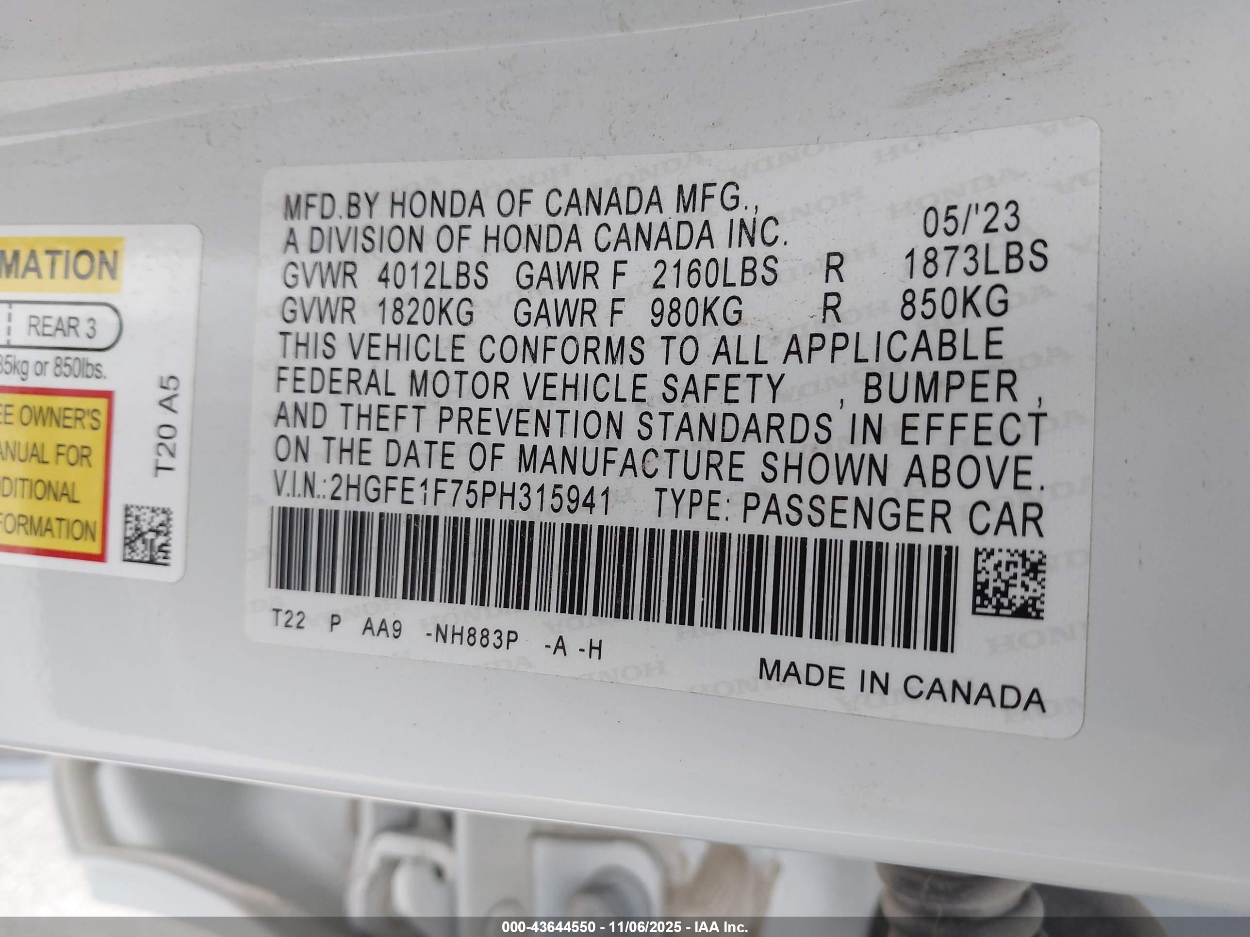 HONDA CIVIC image 9