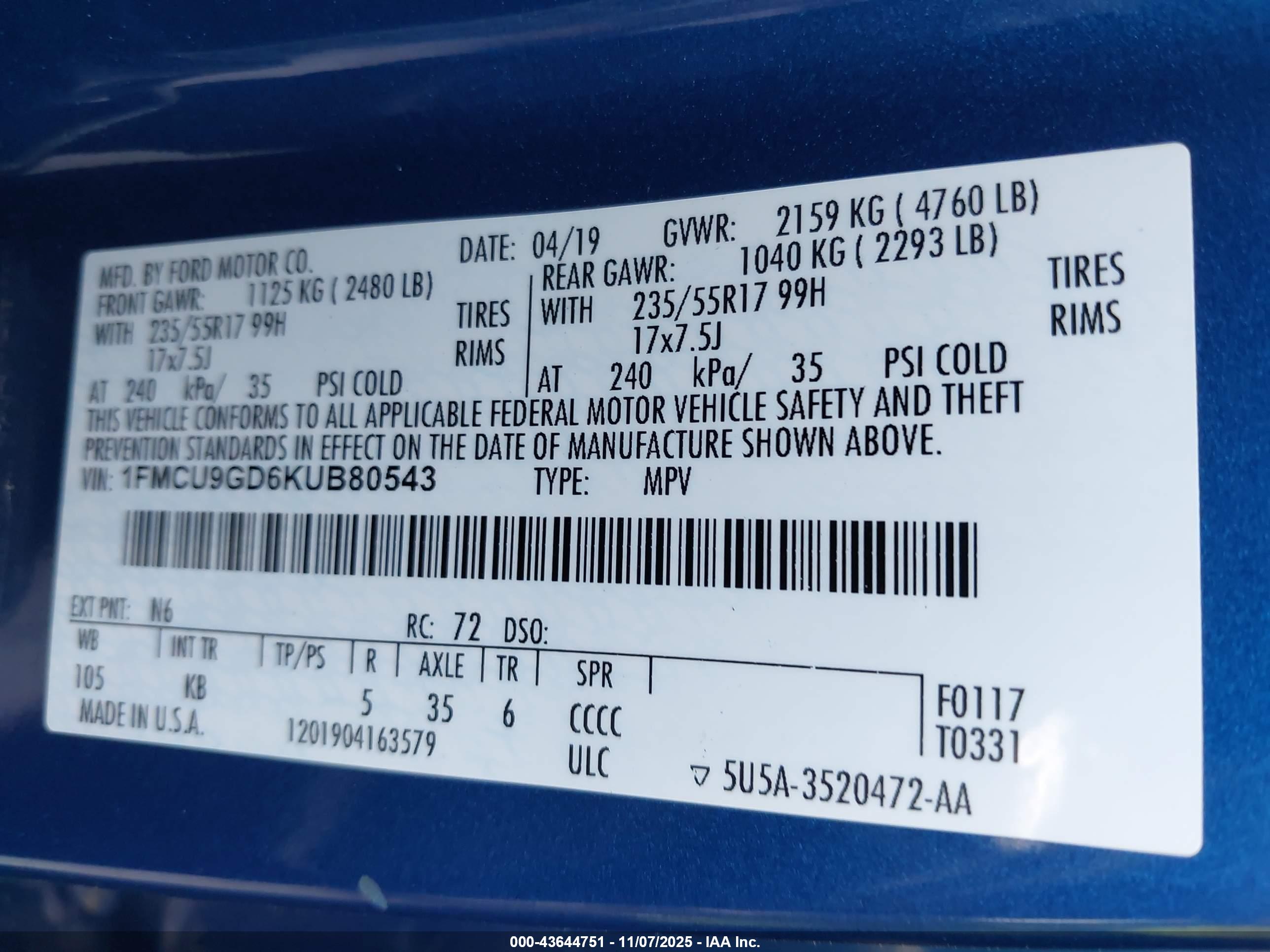 FORD ESCAPE image 9