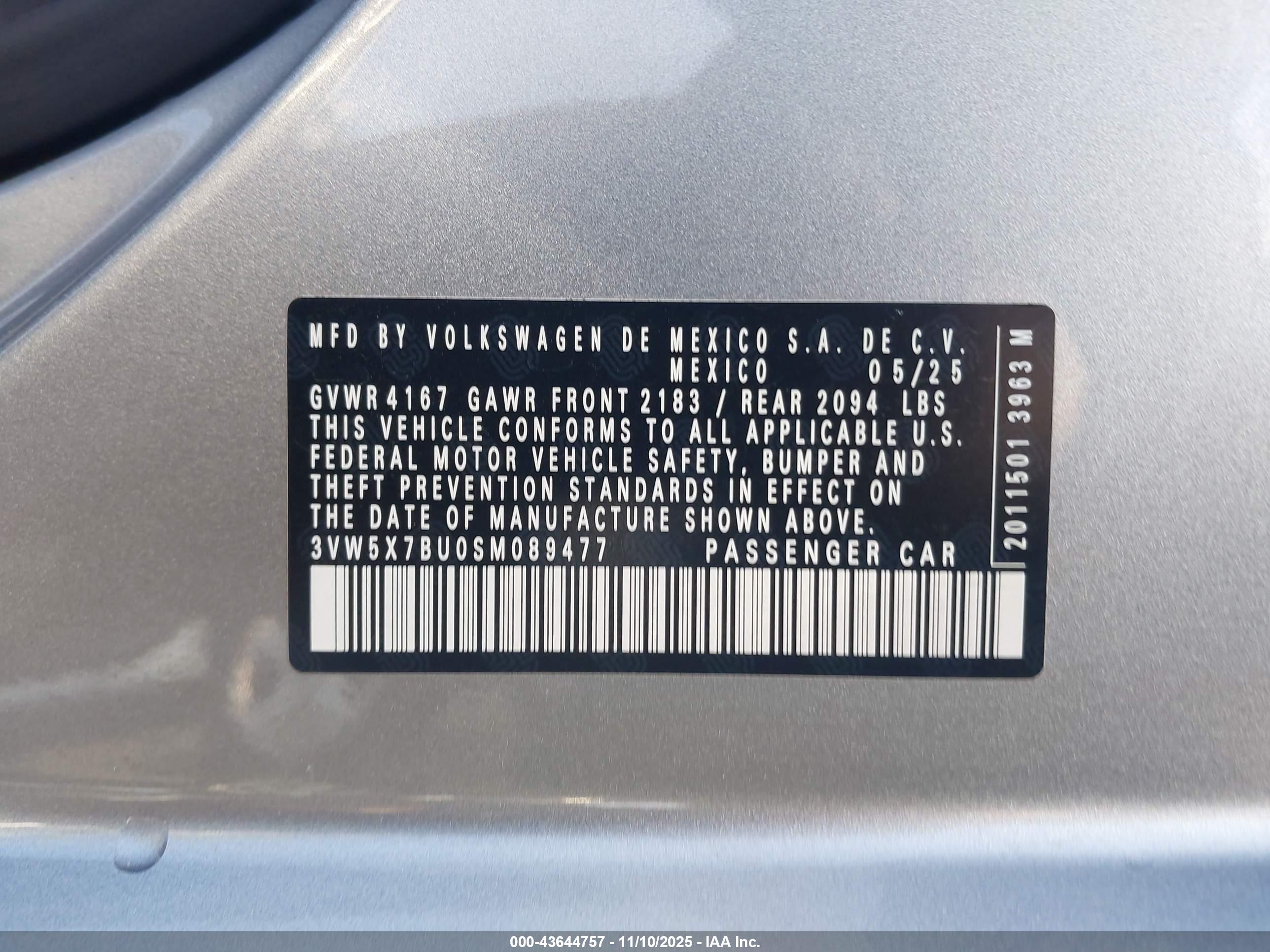VOLKSWAGEN JETTA image 9