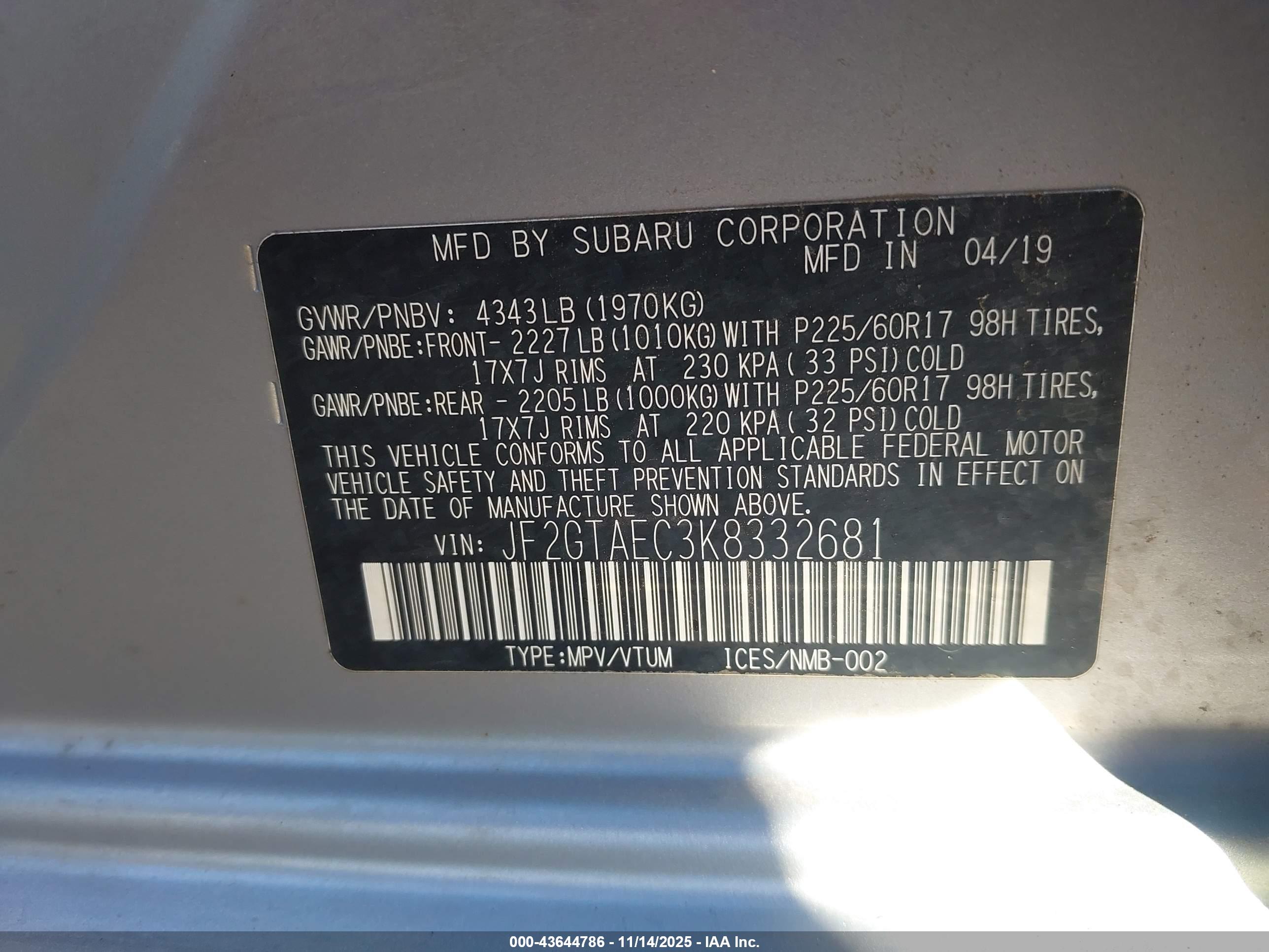 SUBARU CROSSTREK image 9