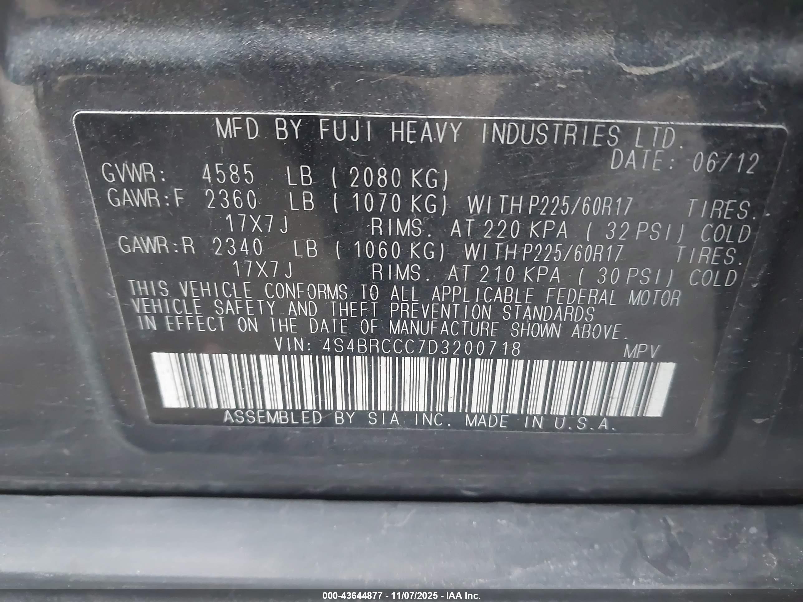 SUBARU OUTBACK image 9