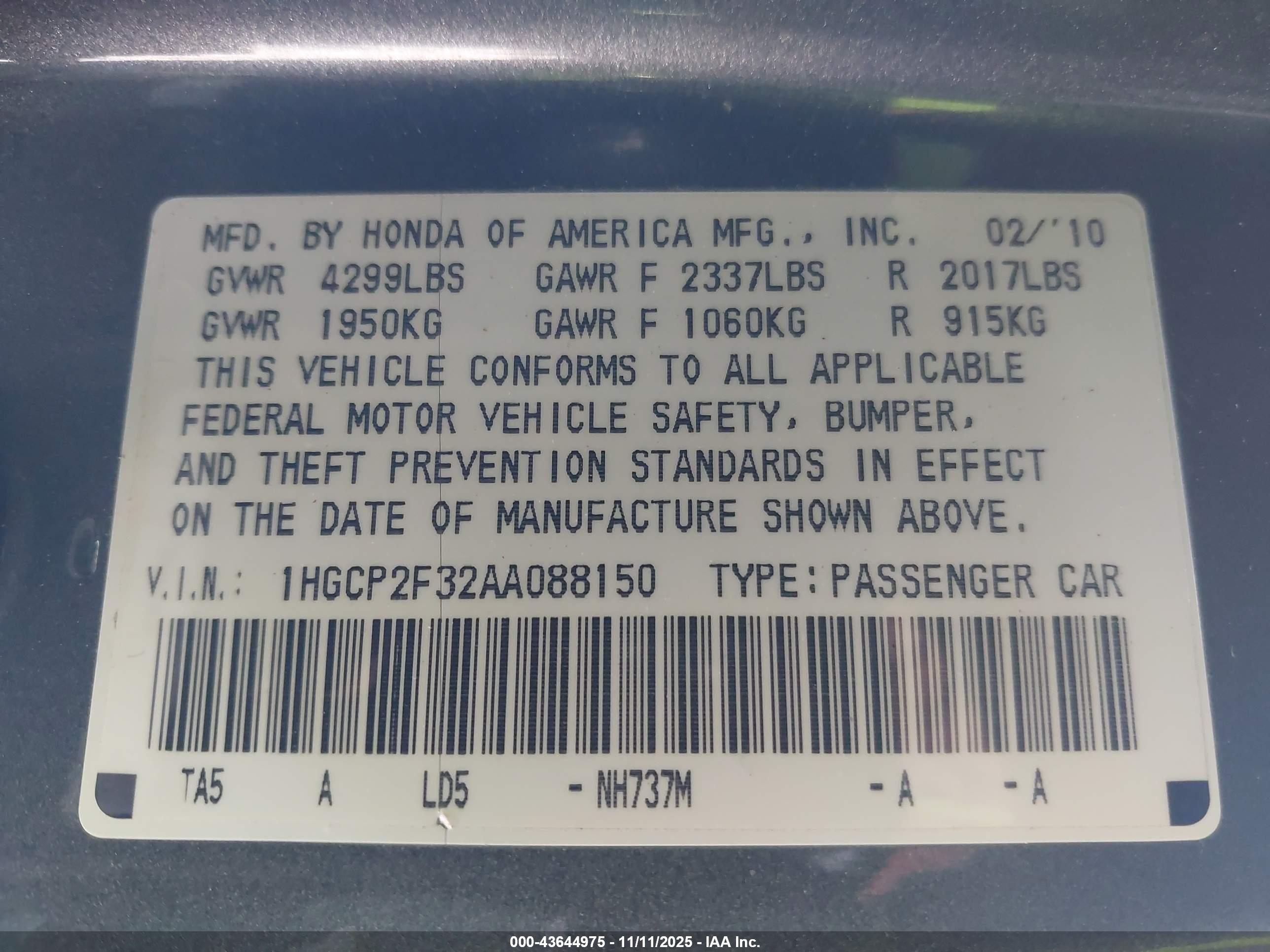HONDA ACCORD image 9