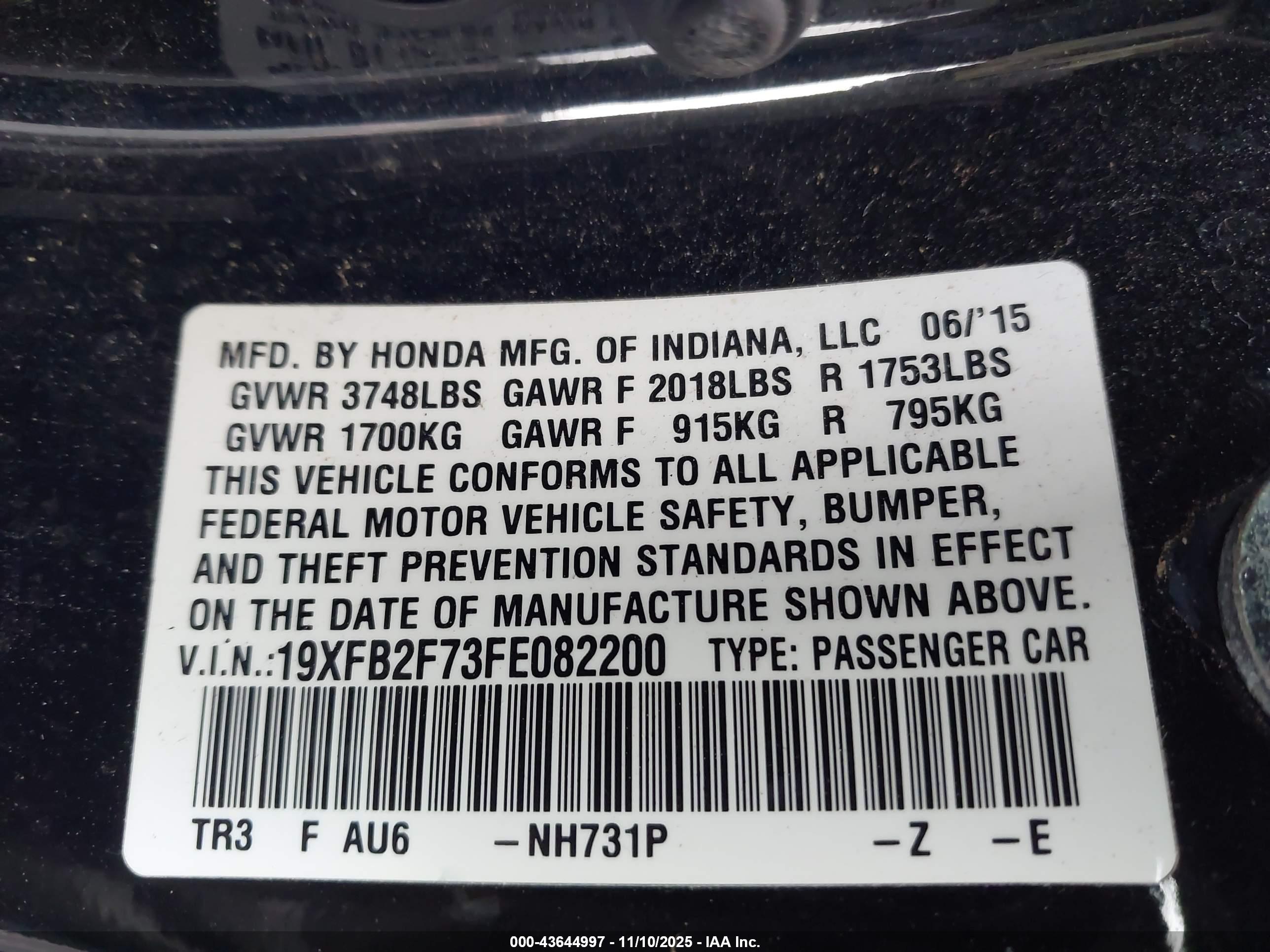 HONDA CIVIC image 9