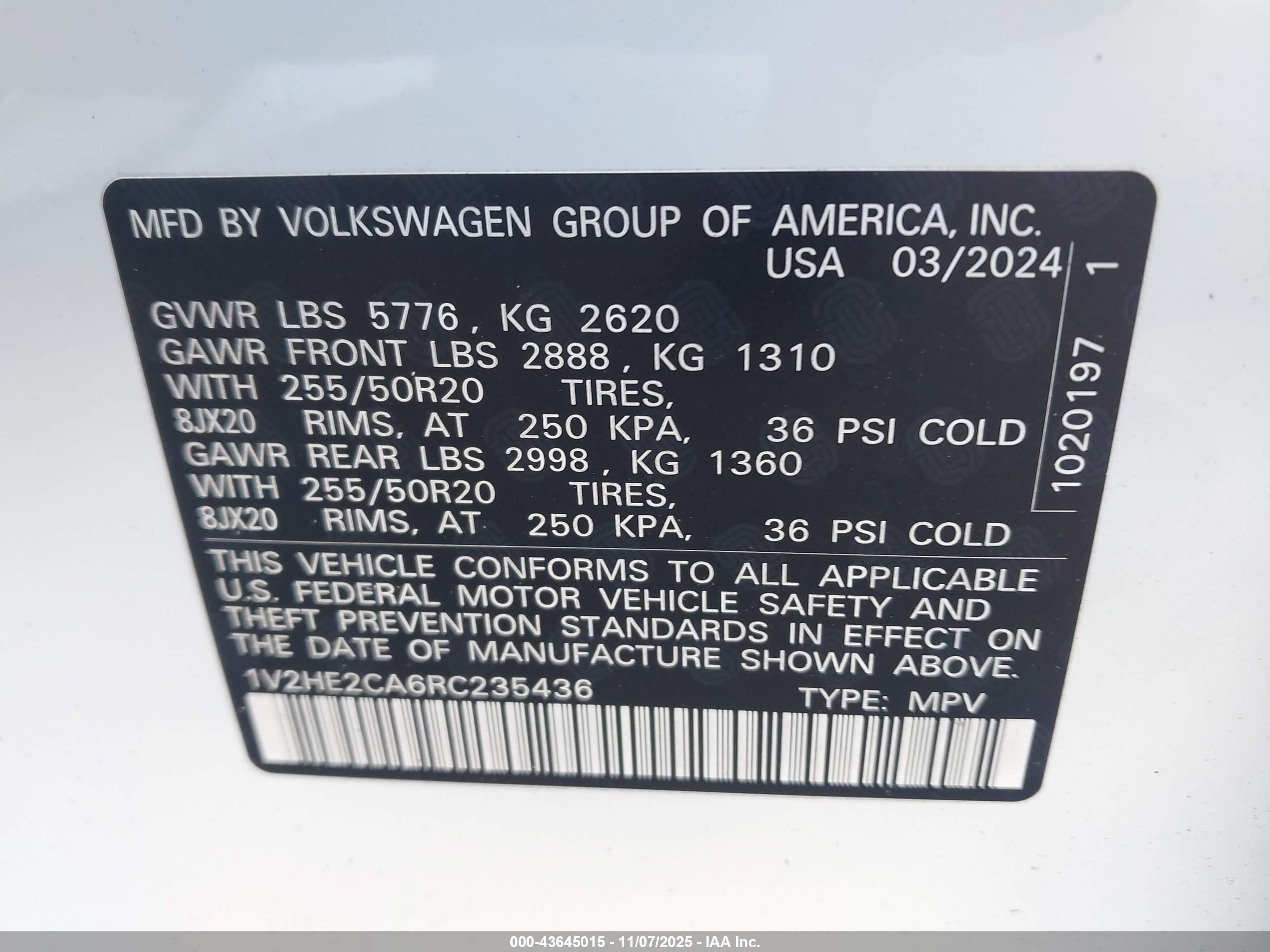 VOLKSWAGEN ATLAS image 9
