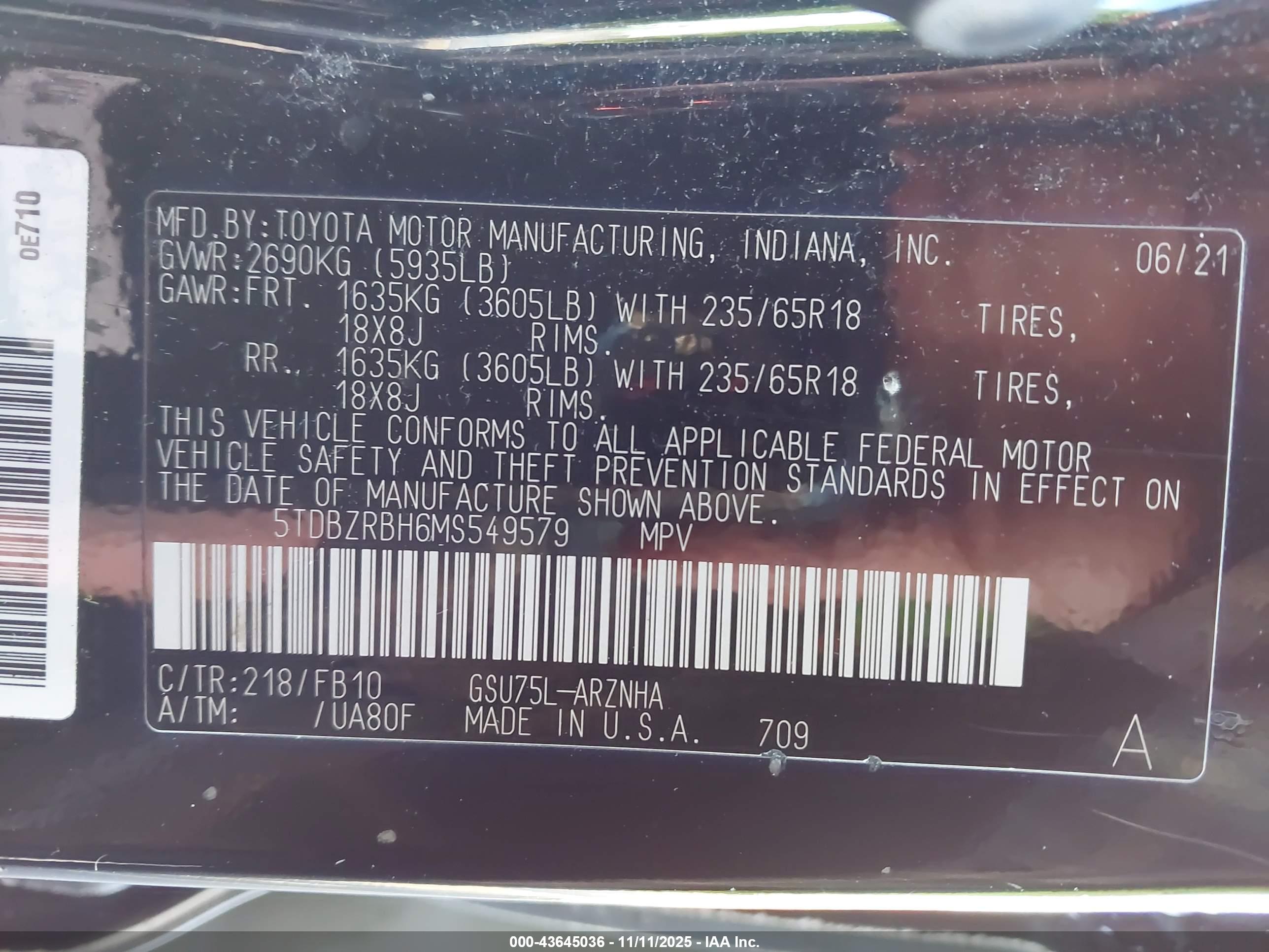TOYOTA HIGHLANDER image 9