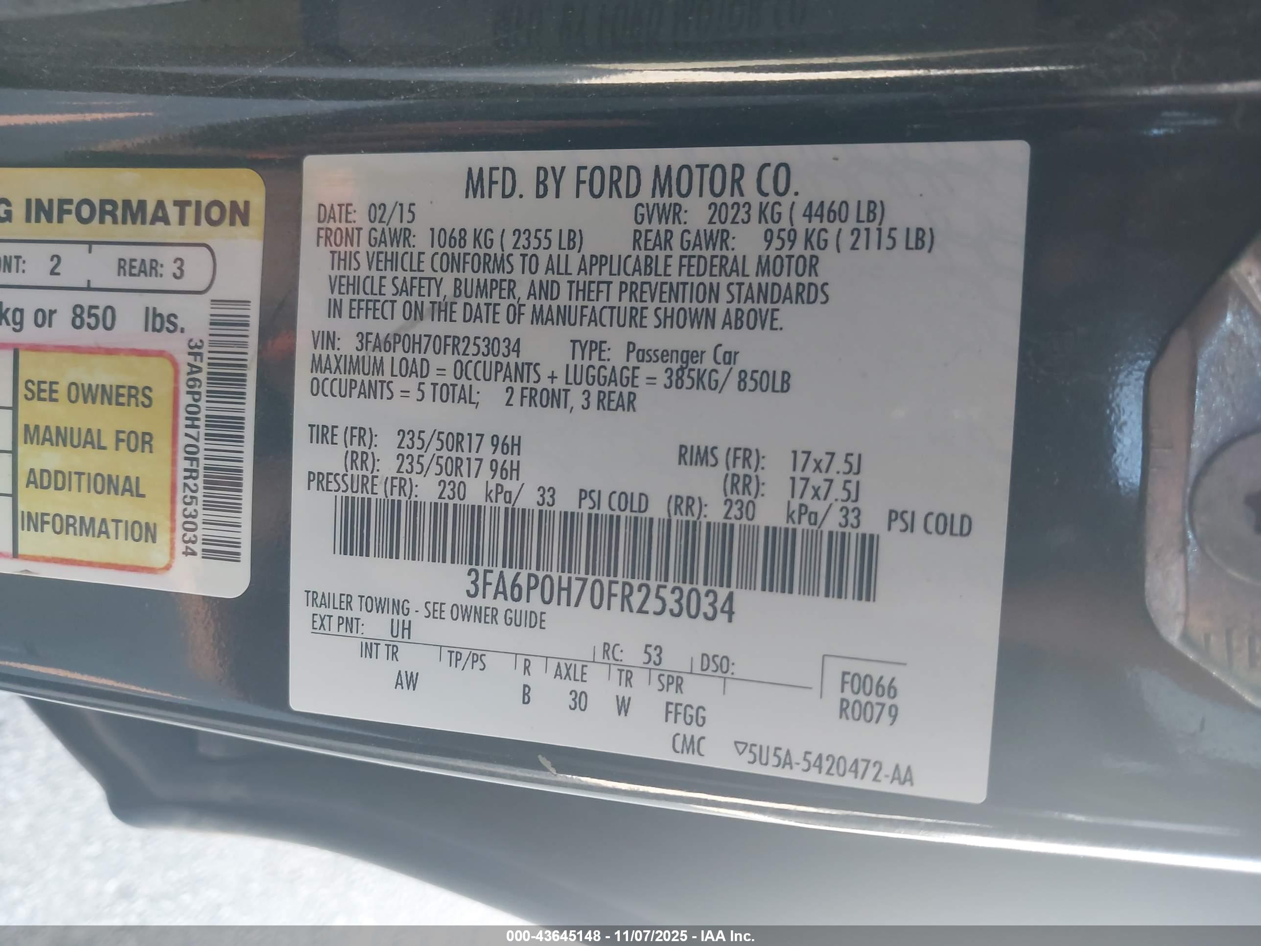 FORD FUSION image 9