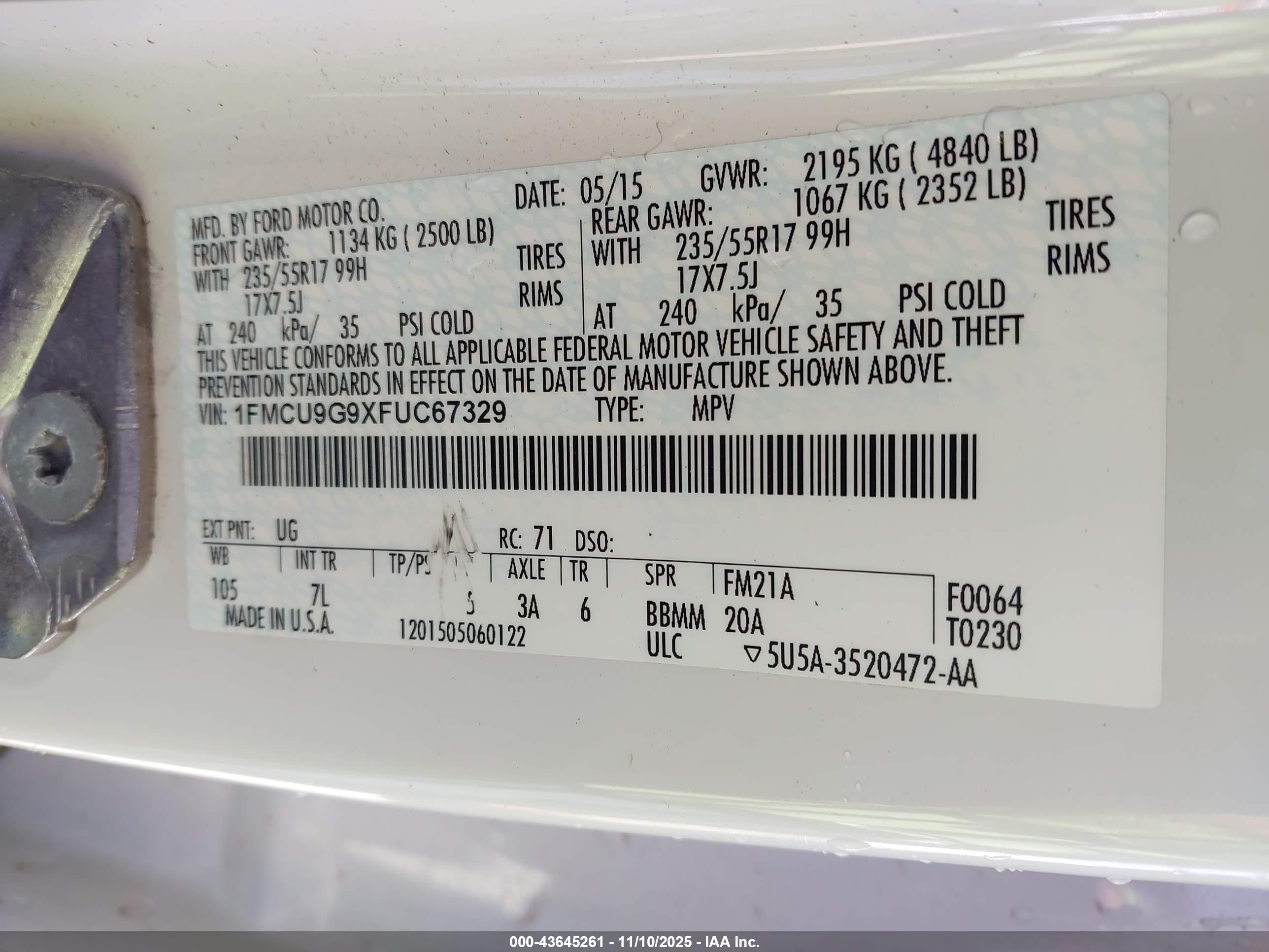 FORD ESCAPE image 9