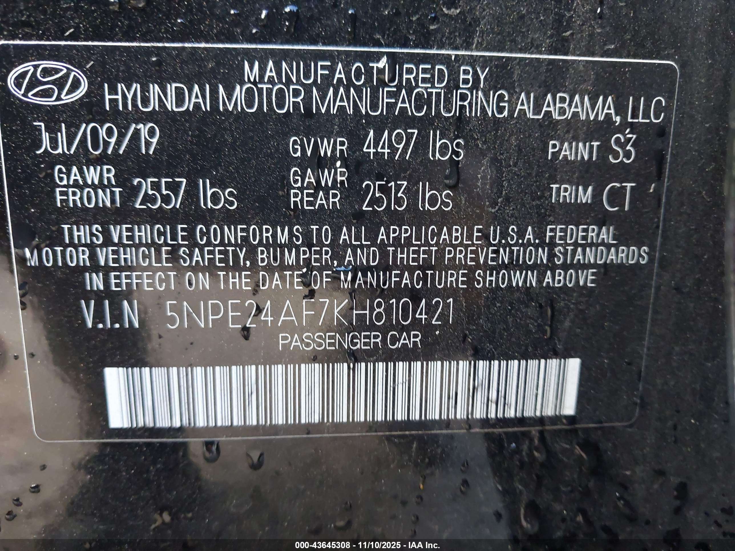 HYUNDAI SONATA image 9