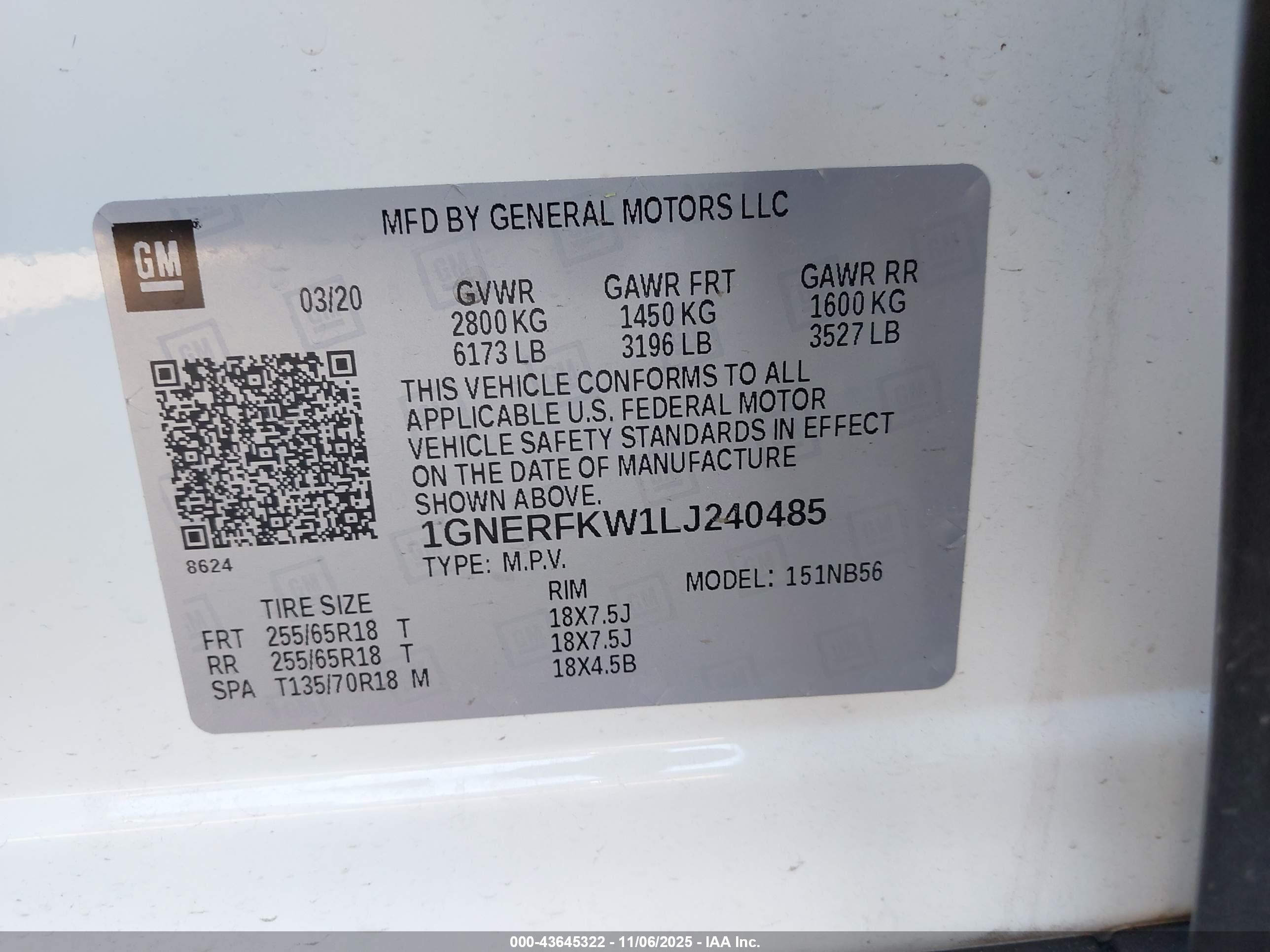 CHEVROLET TRAVERSE image 9