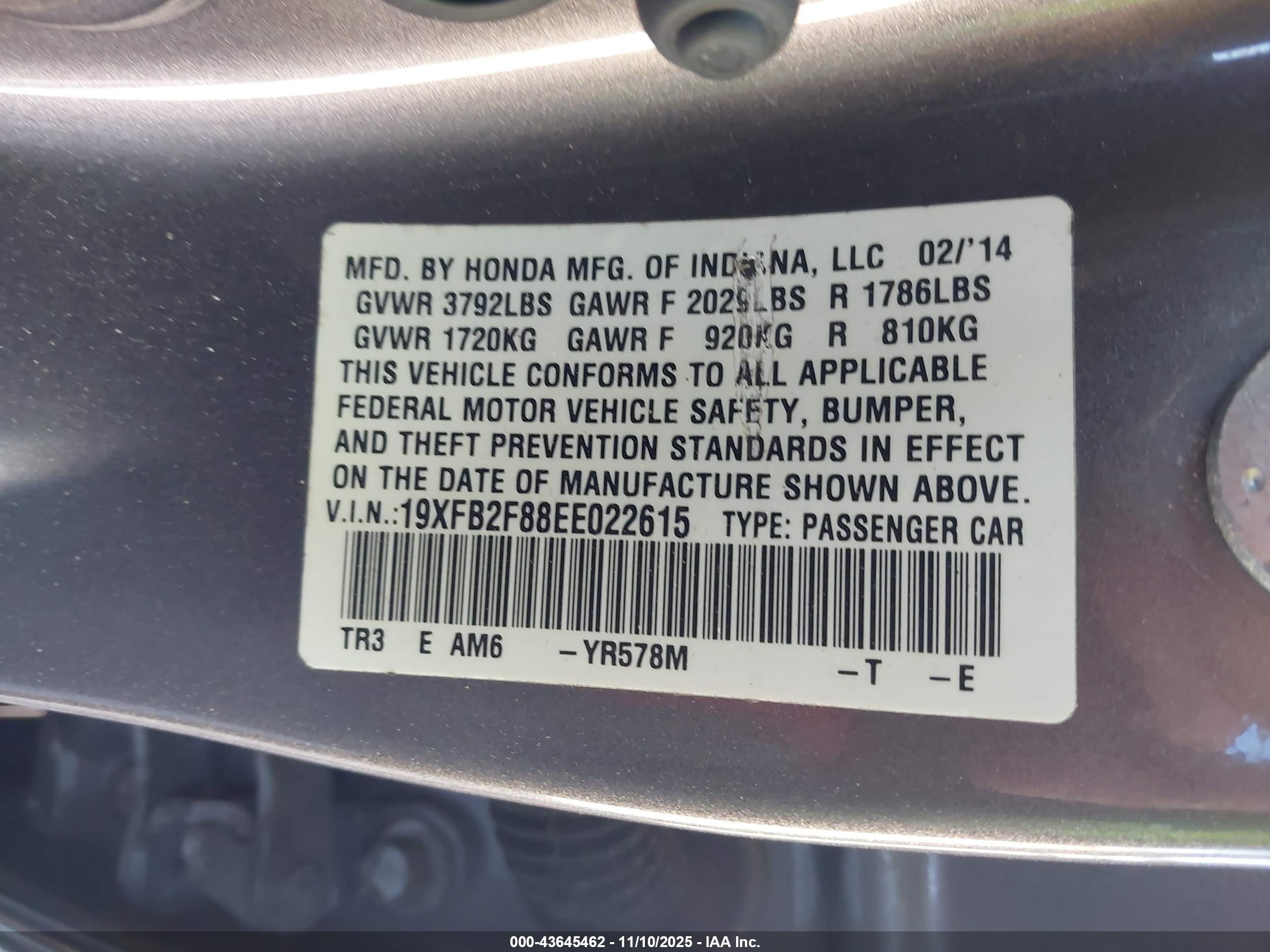 HONDA CIVIC image 9