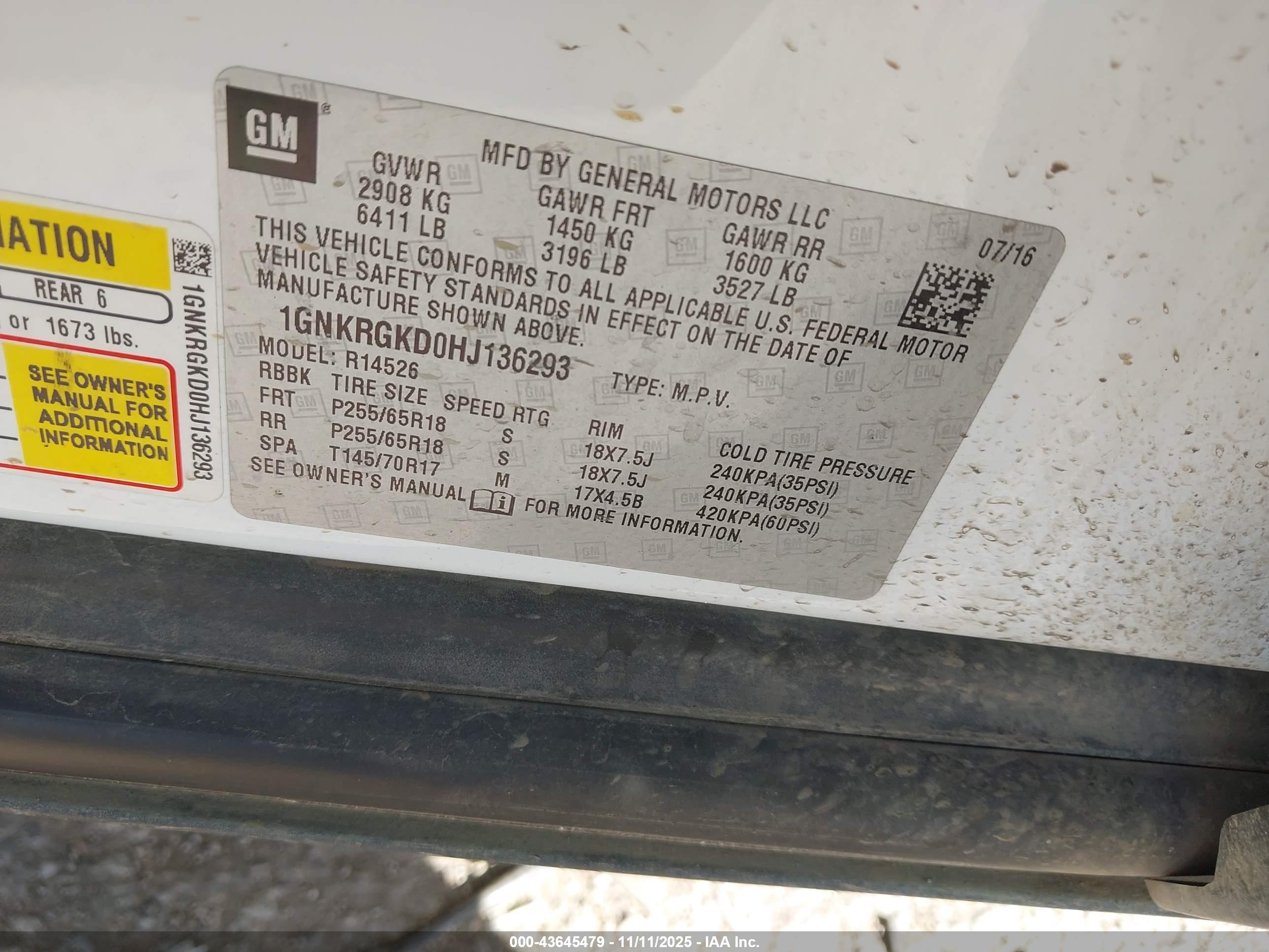 CHEVROLET TRAVERSE image 9