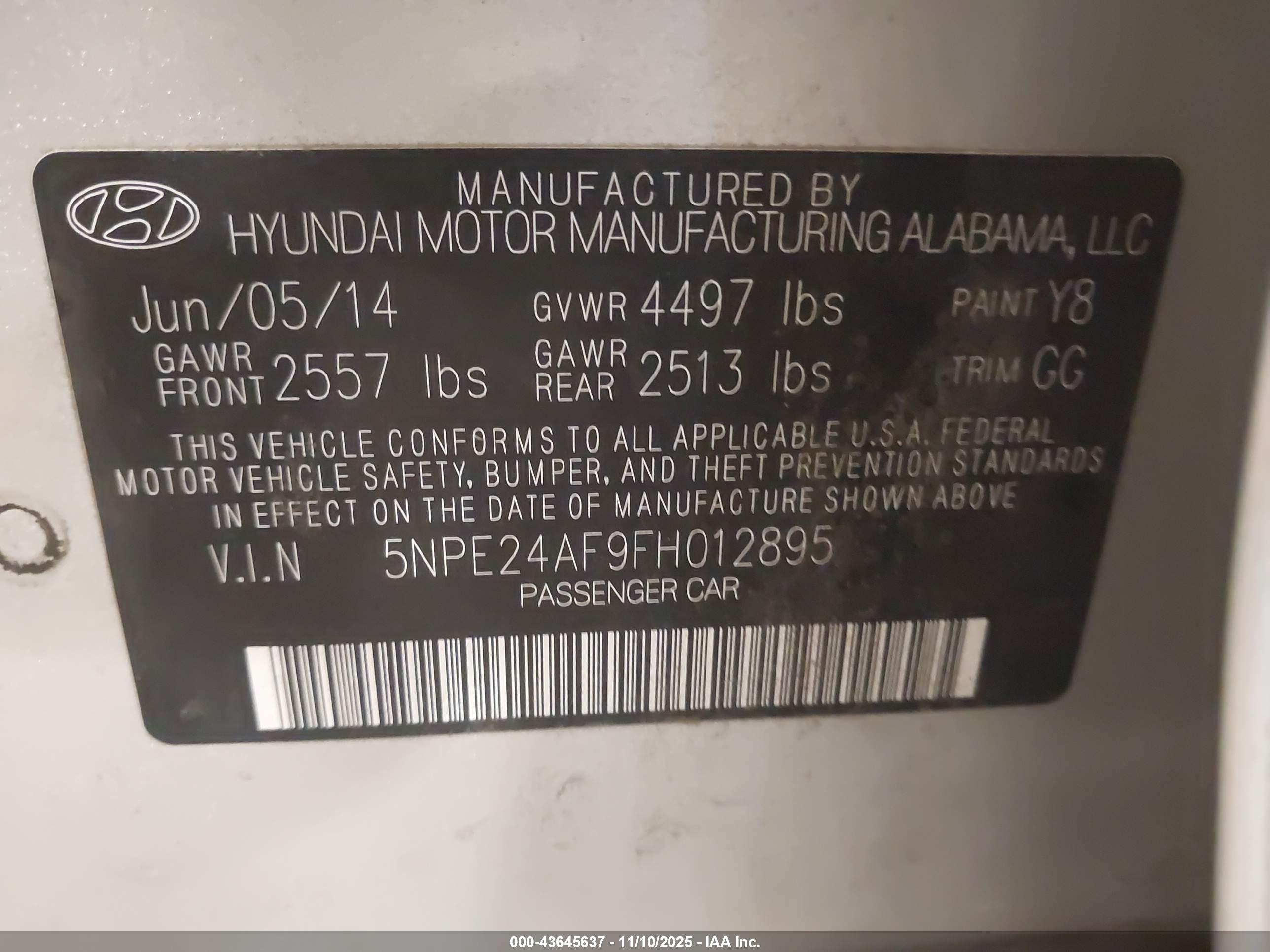HYUNDAI SONATA image 9