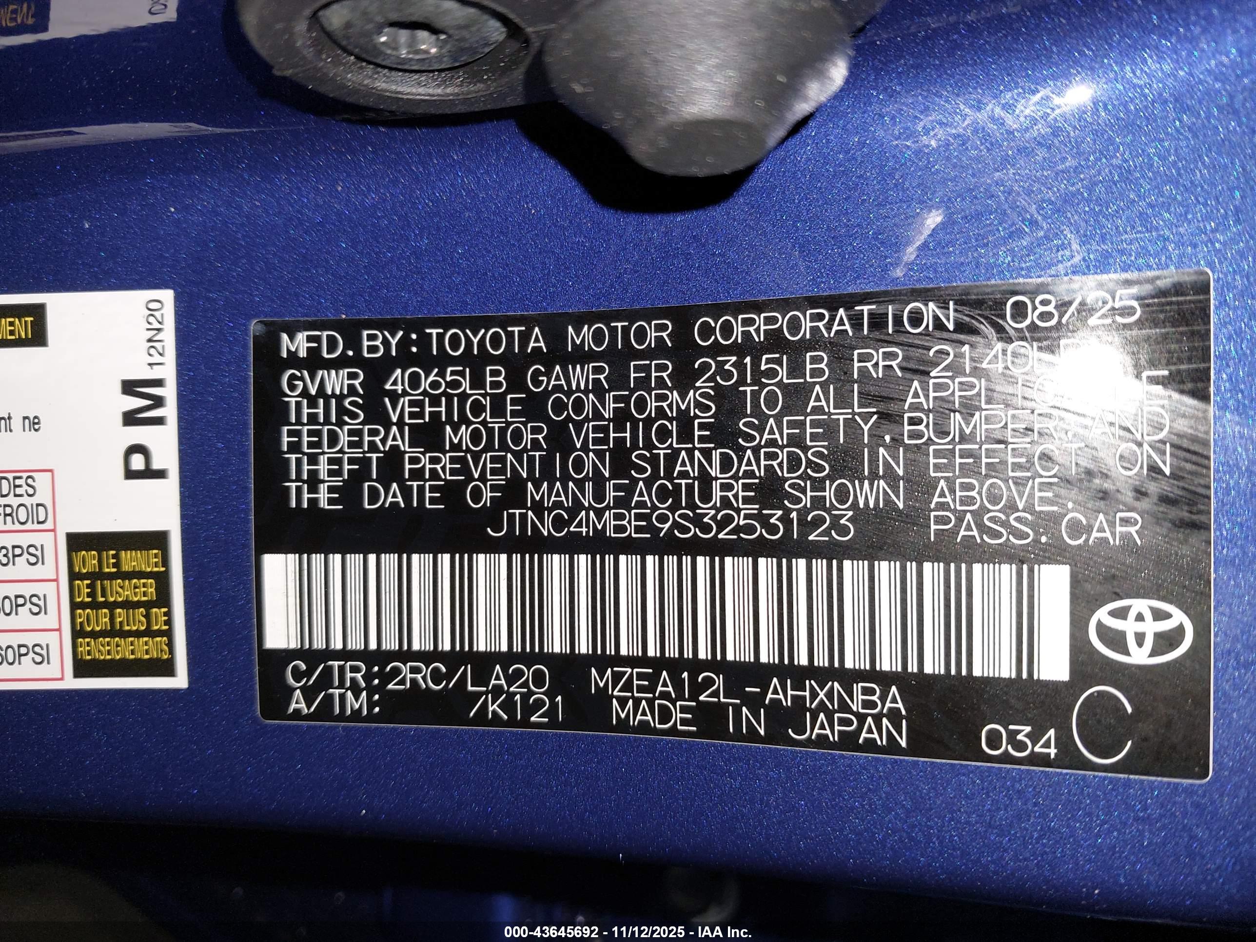 TOYOTA COROLLA image 9