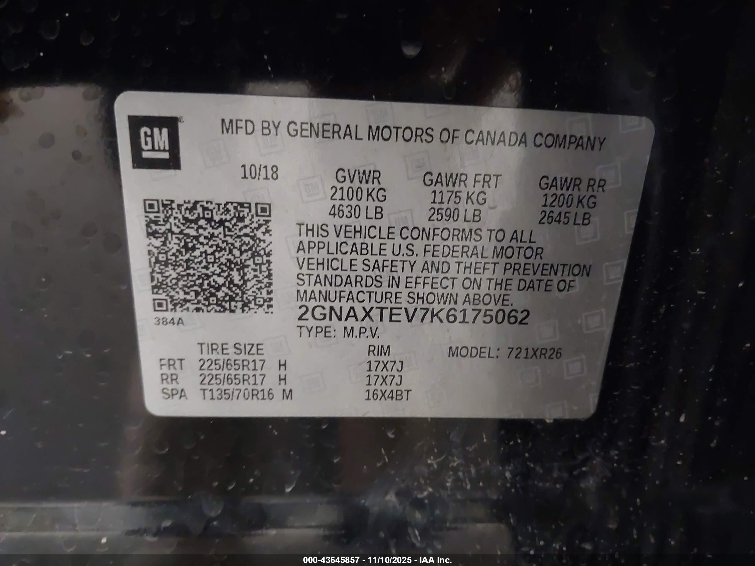 CHEVROLET EQUINOX image 9