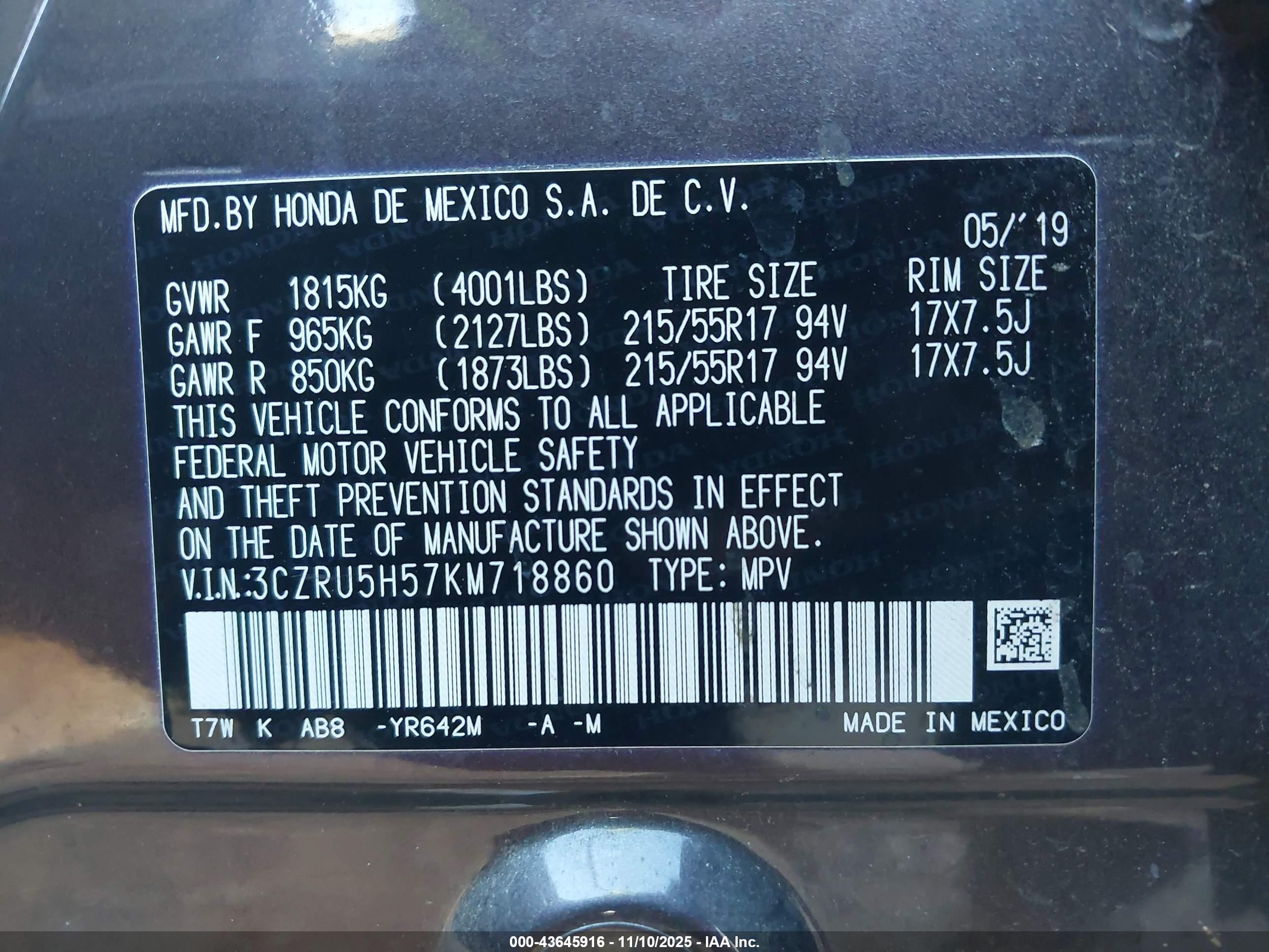 HONDA HR-V image 9