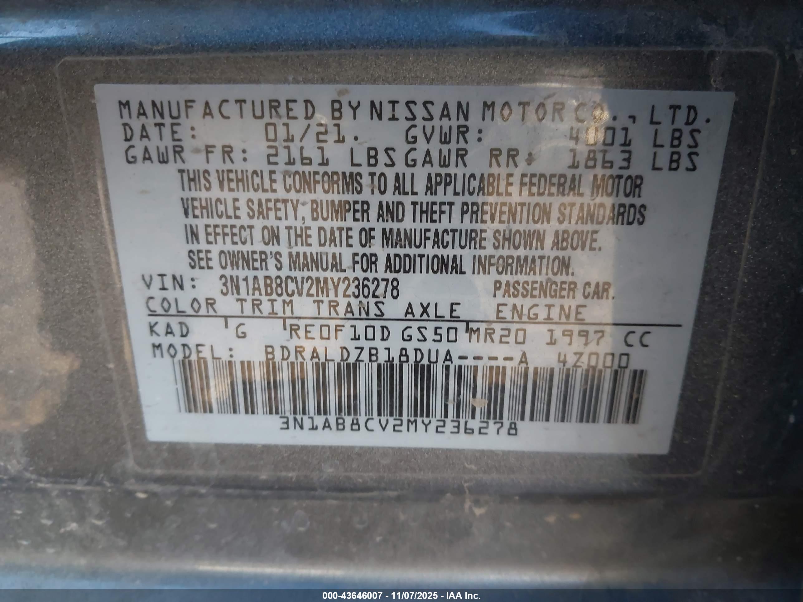 NISSAN SENTRA image 9