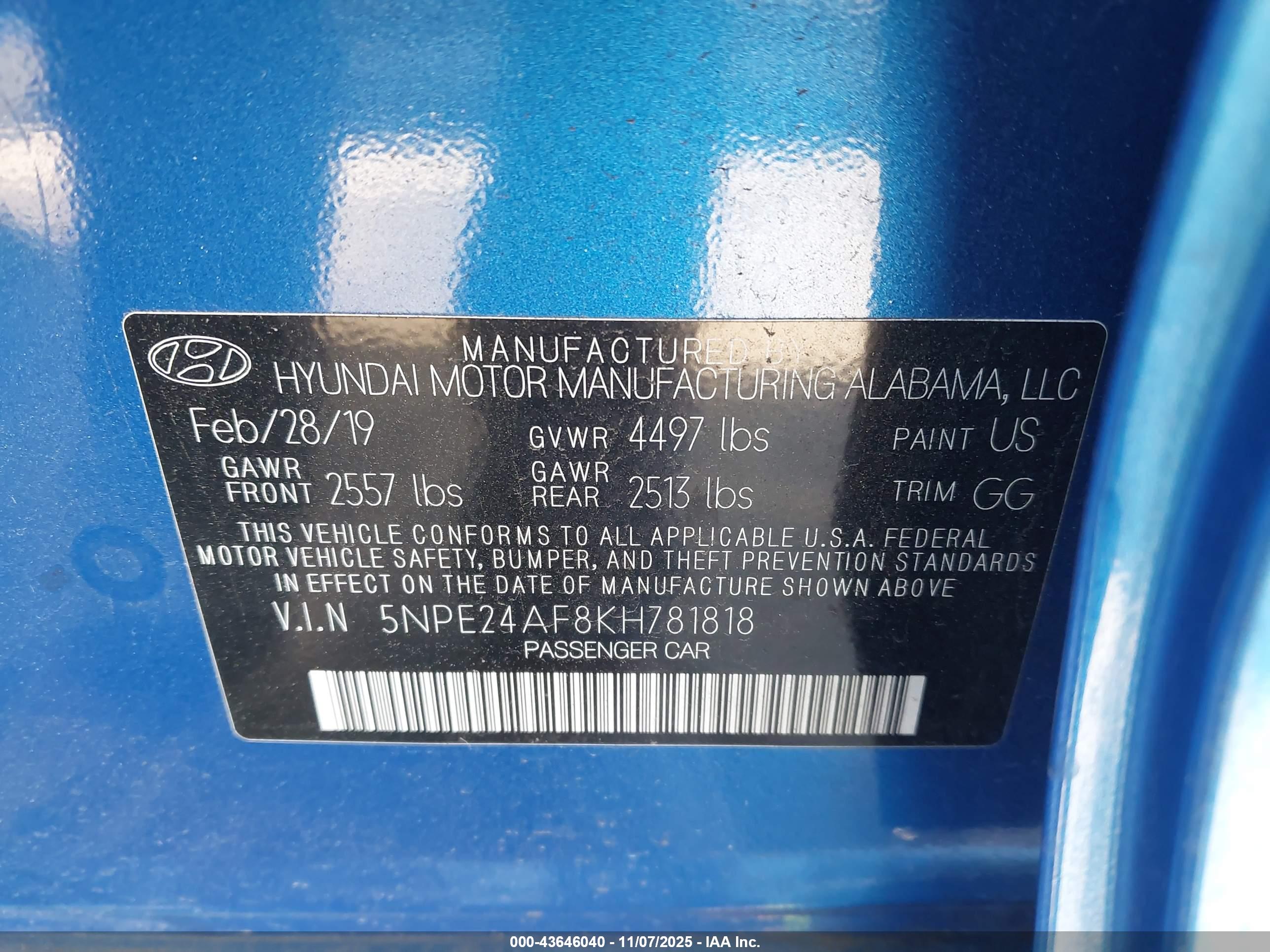 HYUNDAI SONATA image 9