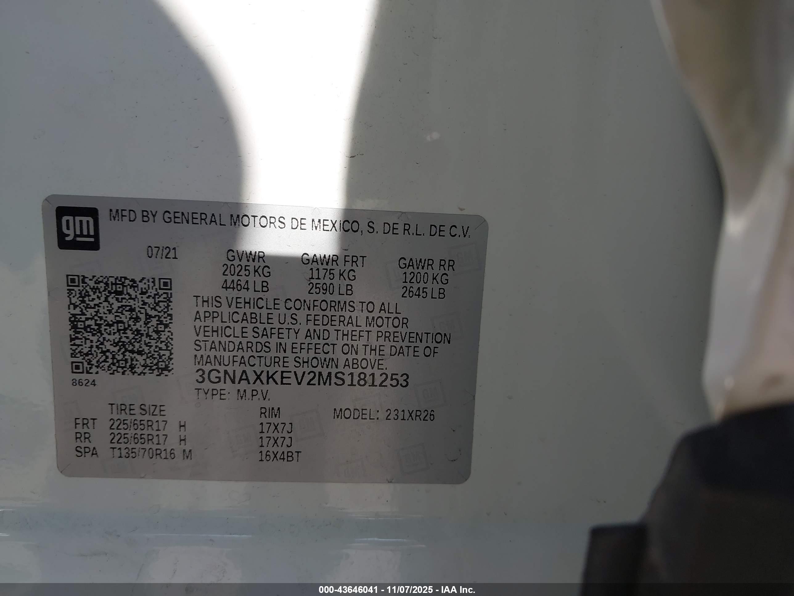 CHEVROLET EQUINOX image 9