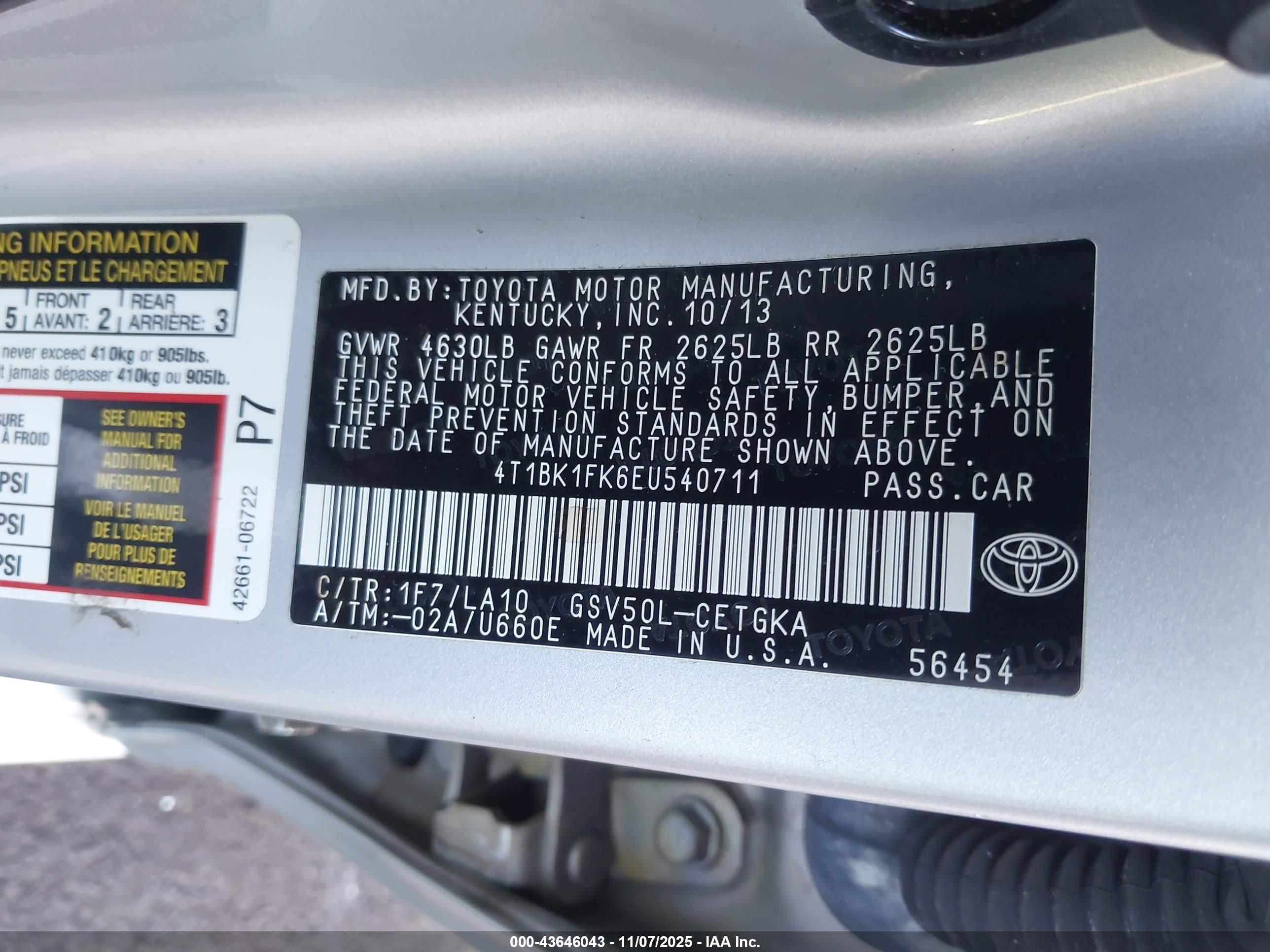 TOYOTA CAMRY image 9