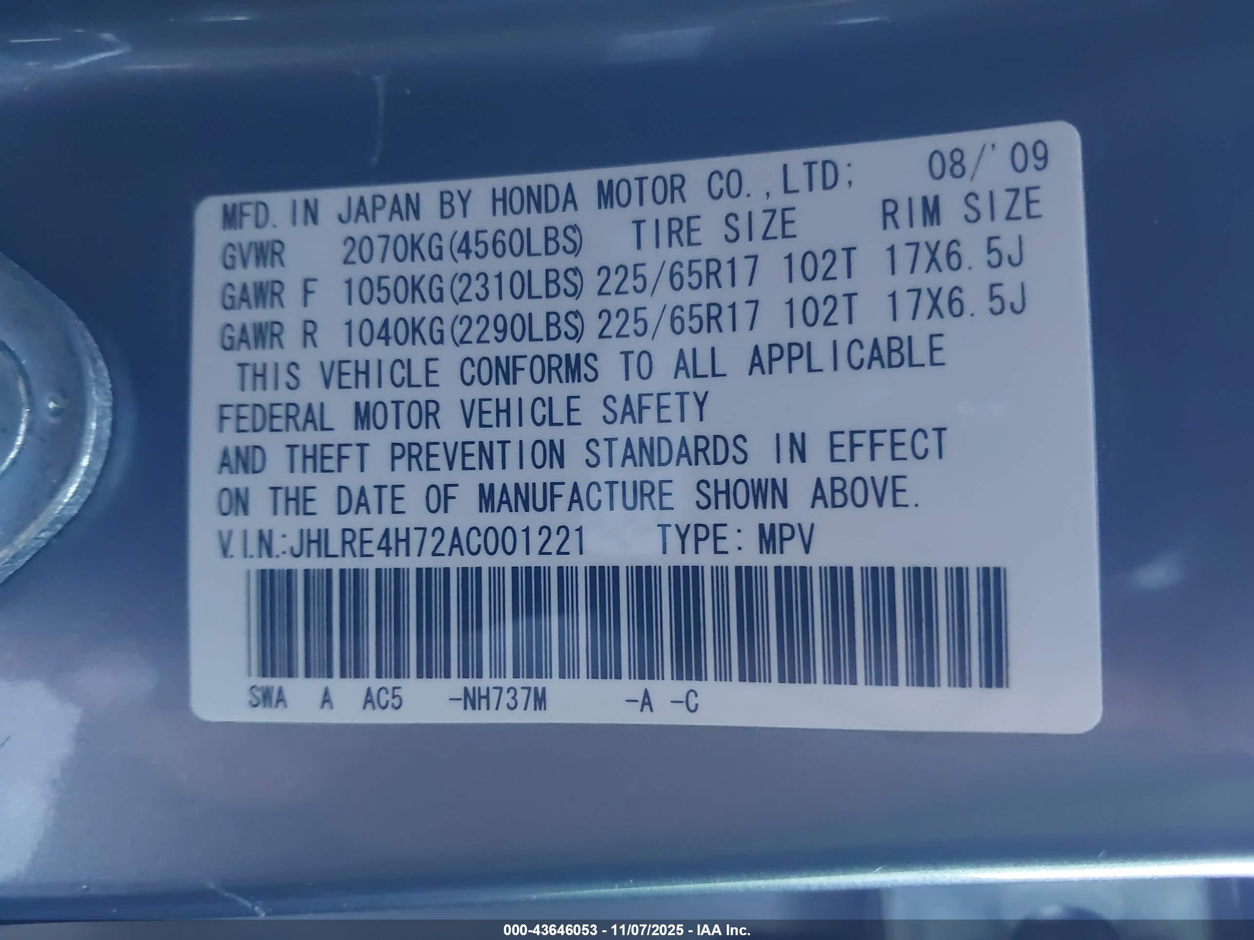 HONDA CR-V image 9