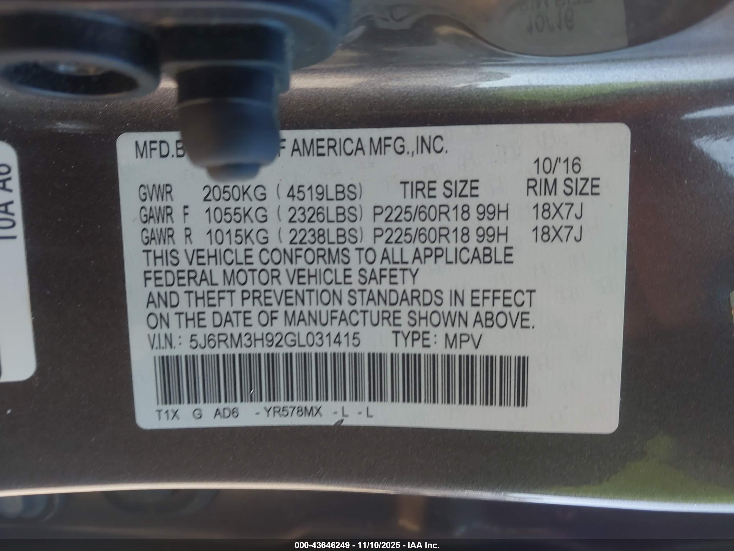 HONDA CR-V image 9