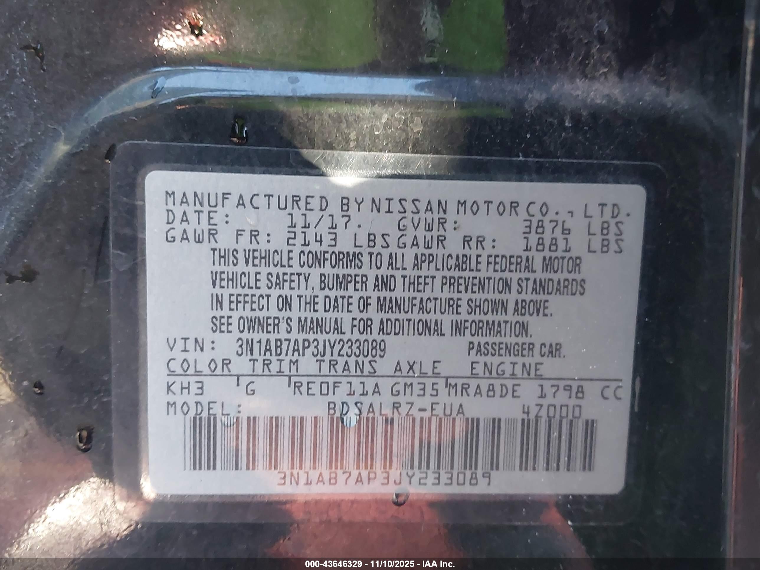 NISSAN SENTRA image 9