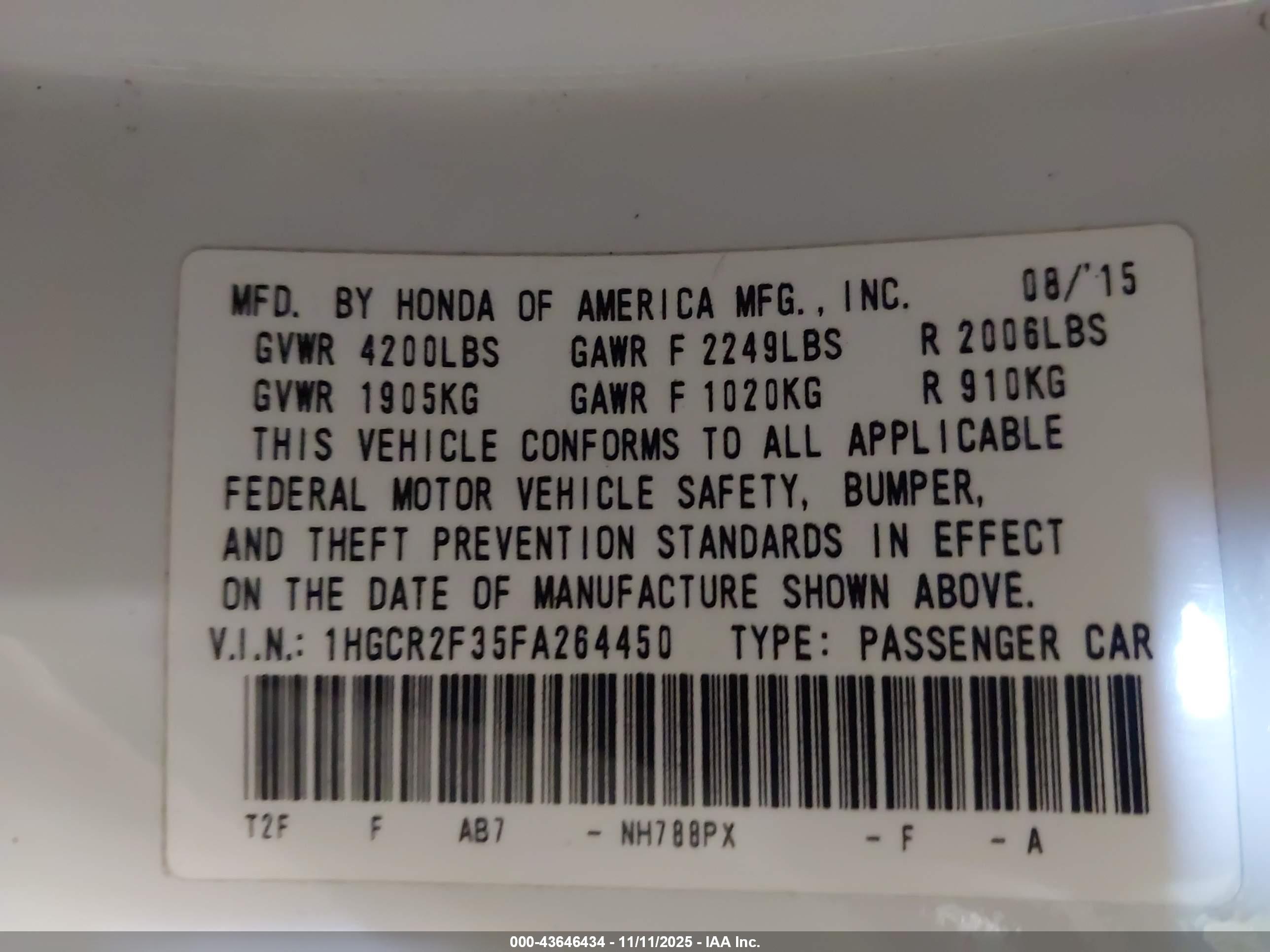 HONDA ACCORD image 9