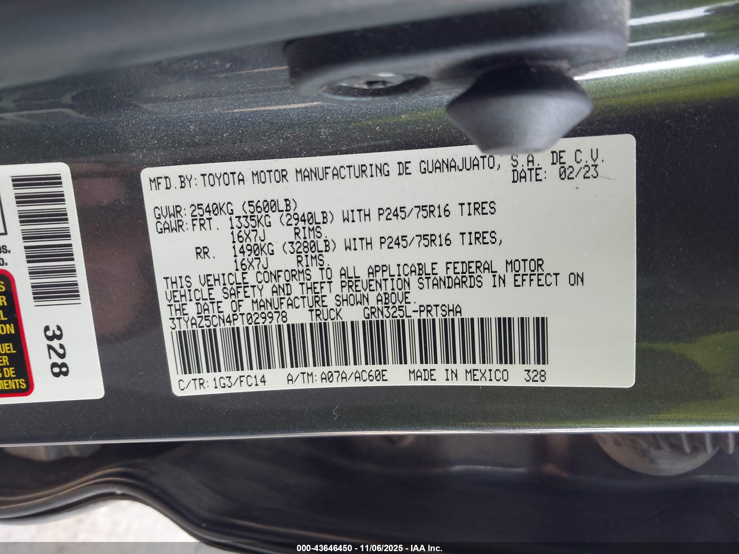TOYOTA TACOMA image 9