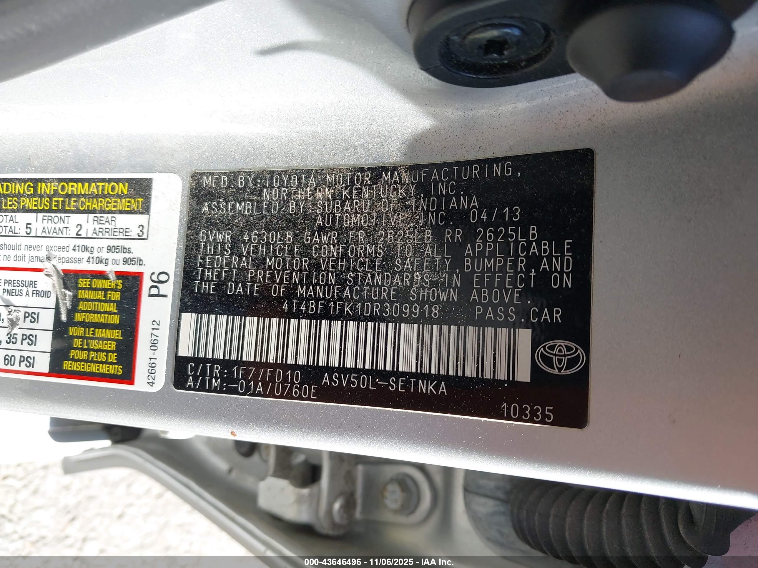TOYOTA CAMRY image 9