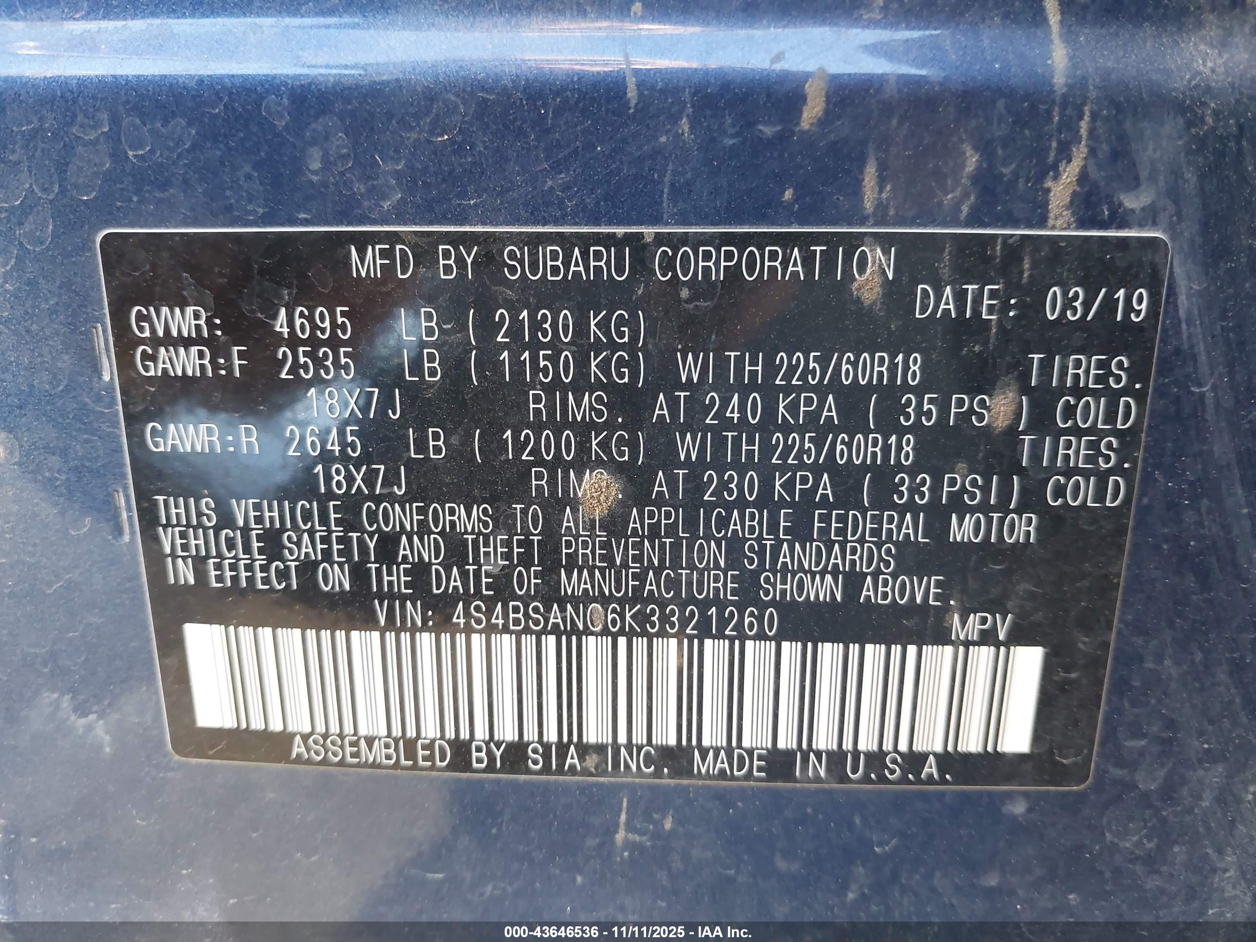 SUBARU OUTBACK image 9