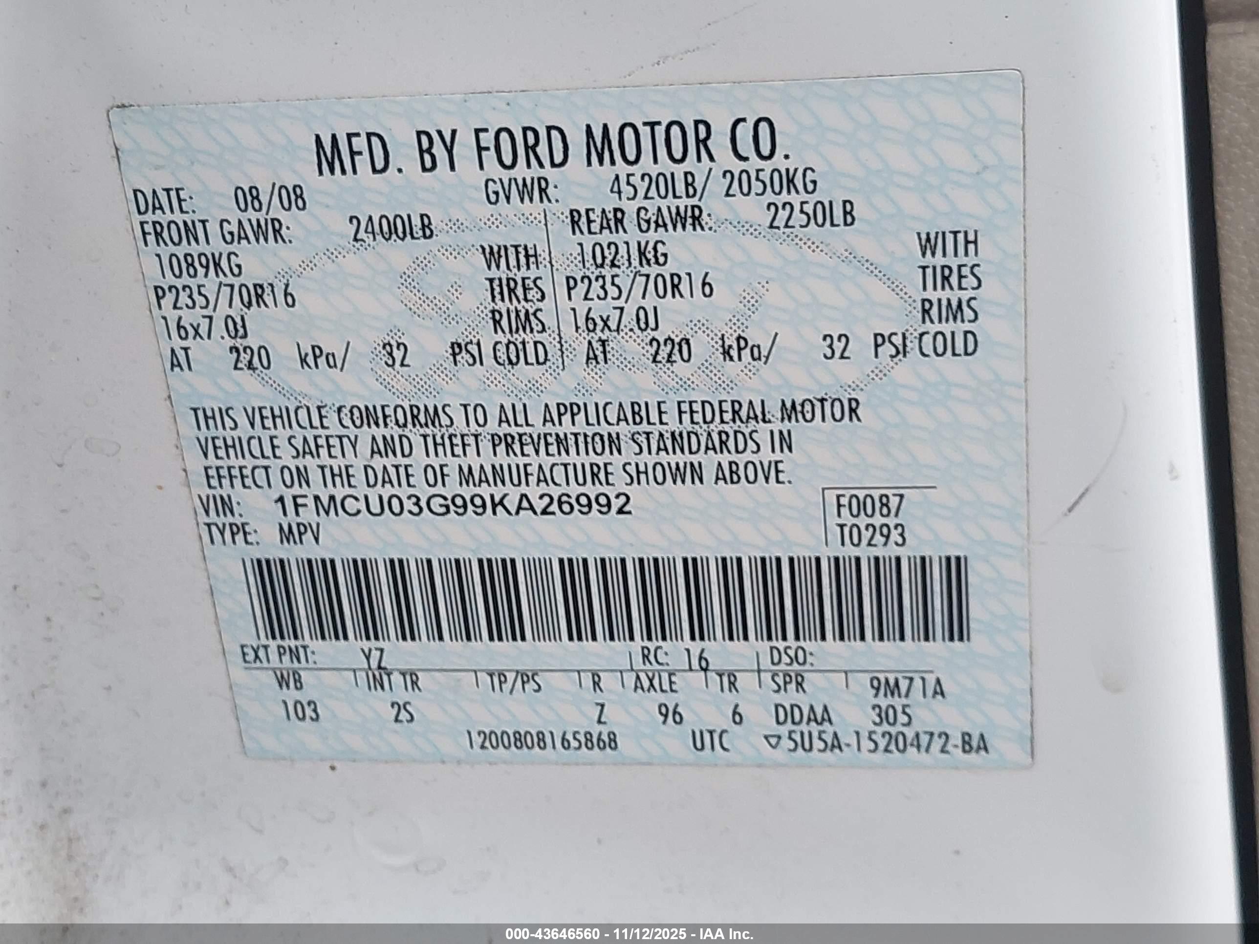 FORD ESCAPE image 9