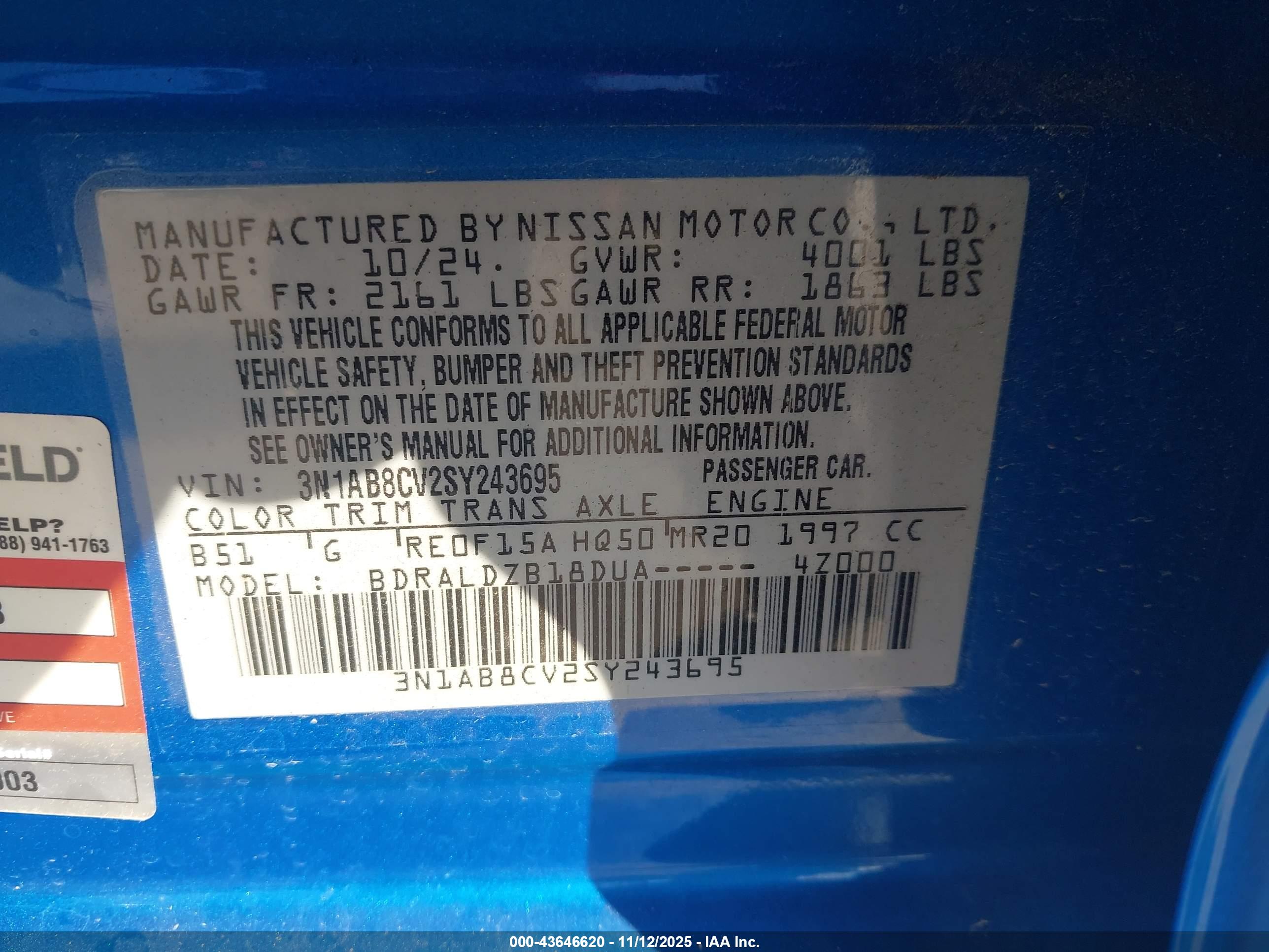 NISSAN SENTRA image 9