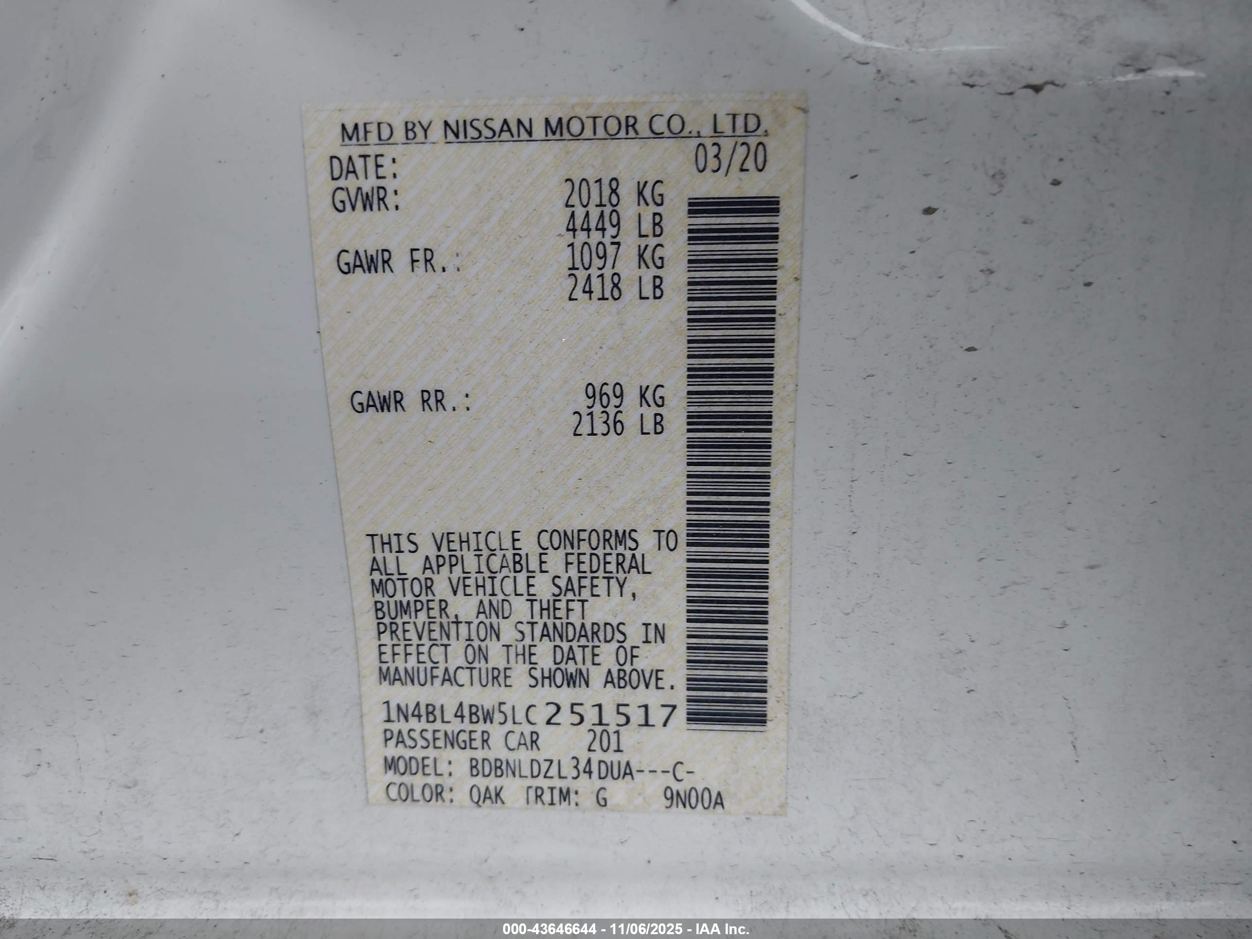 NISSAN ALTIMA image 9