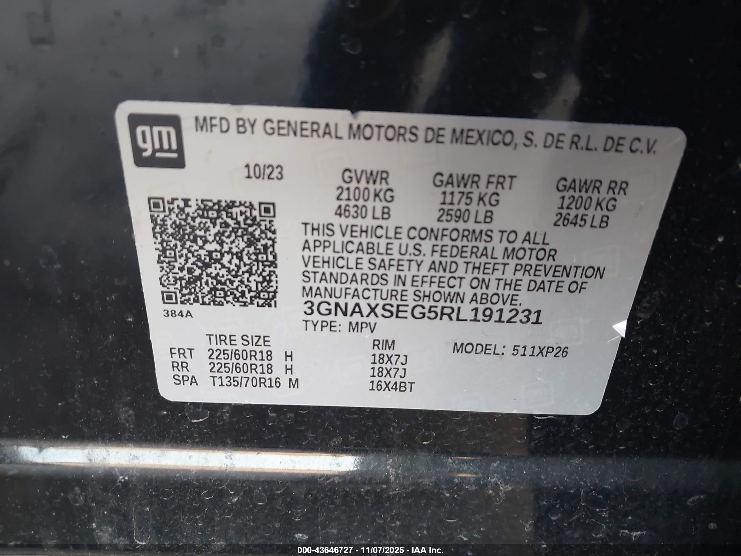 CHEVROLET EQUINOX image 9