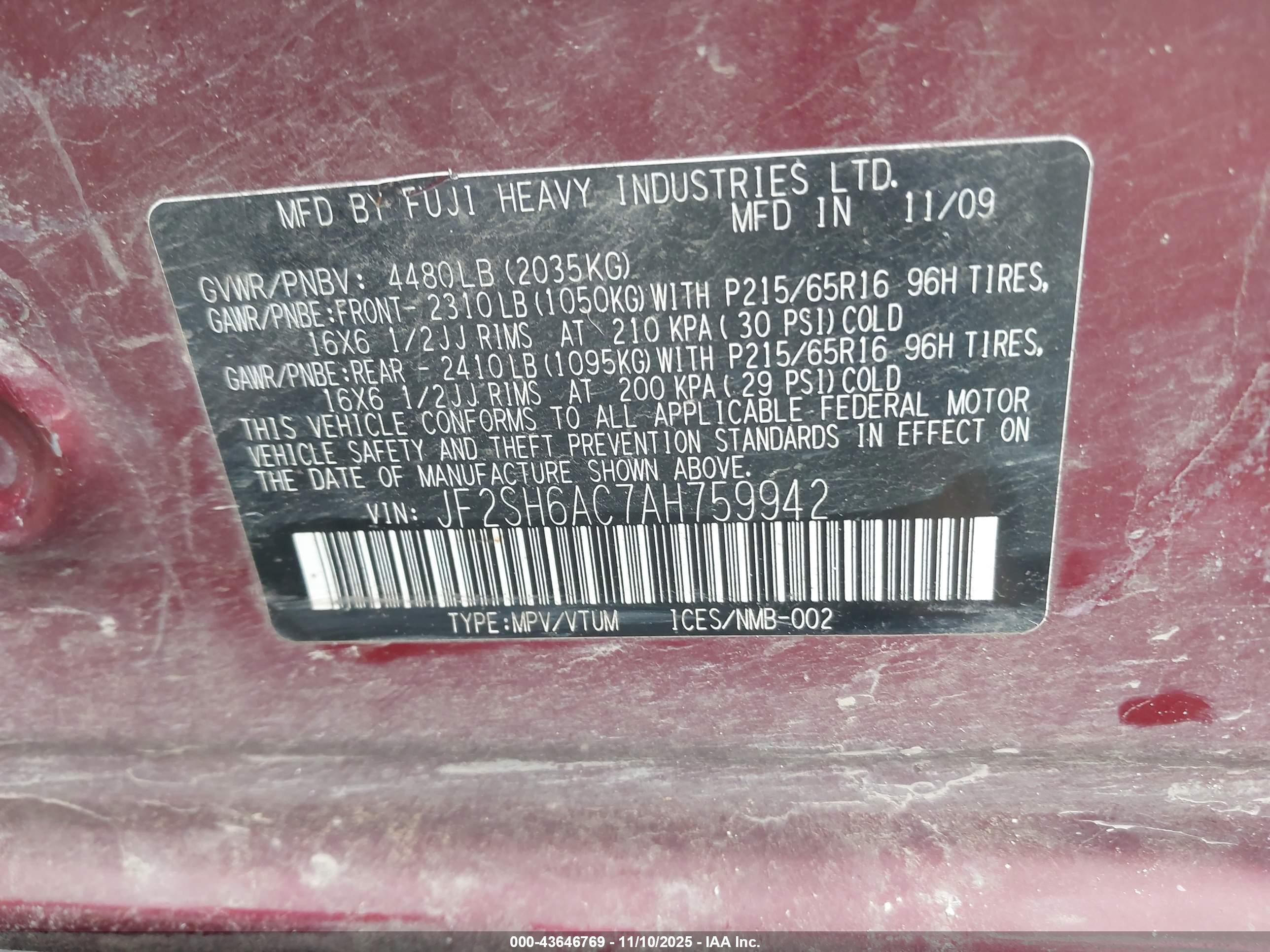 SUBARU FORESTER image 9