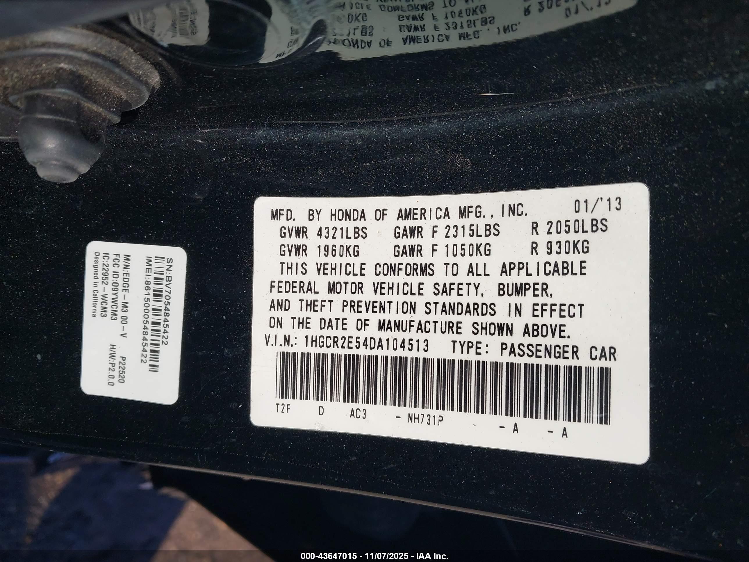 HONDA ACCORD image 9