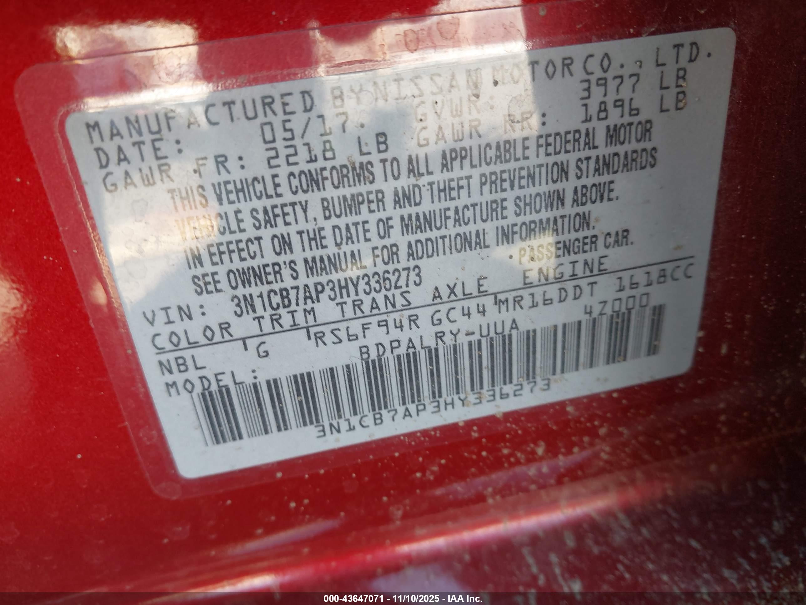 NISSAN SENTRA image 9
