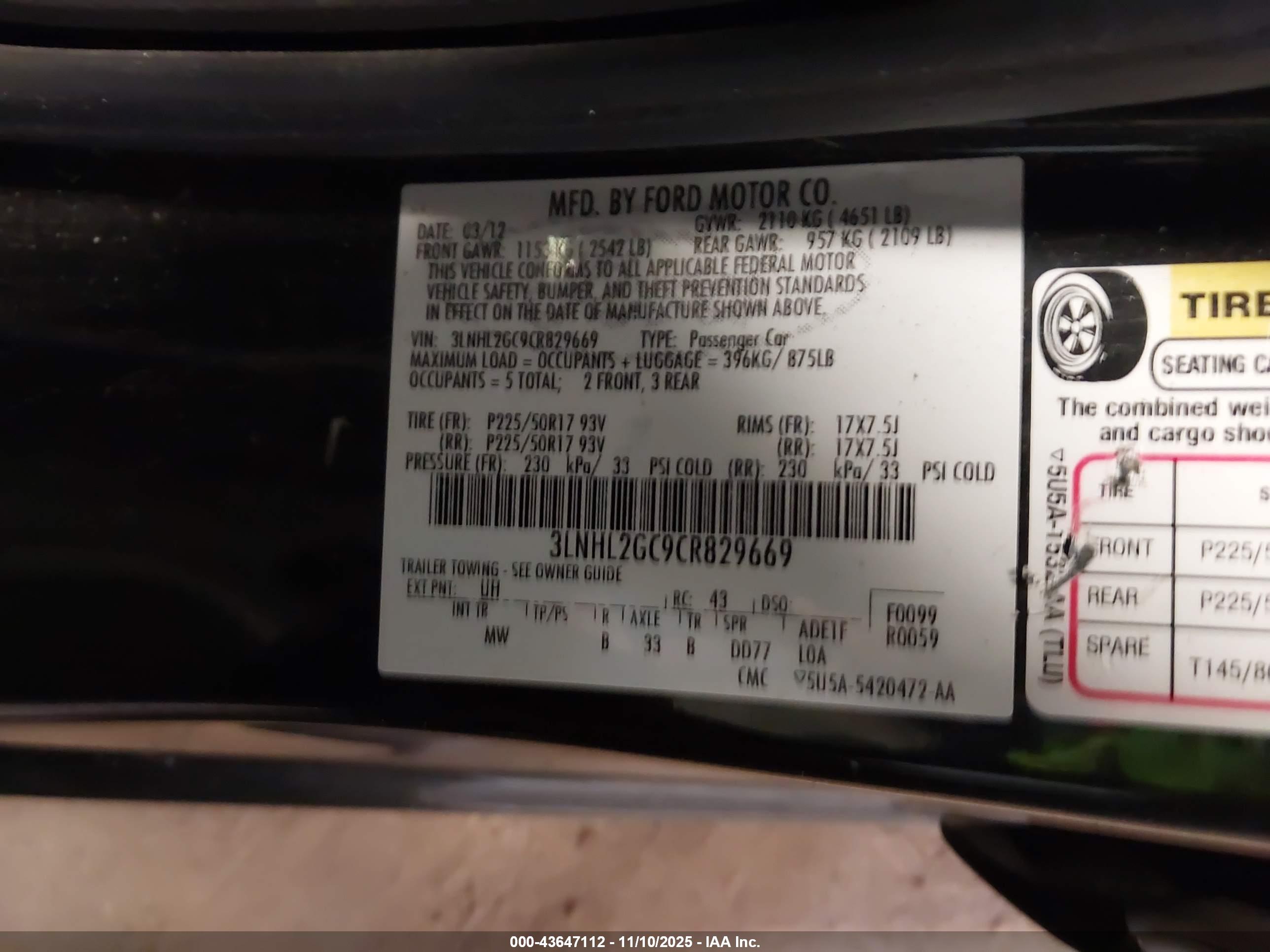 LINCOLN MKZ image 9