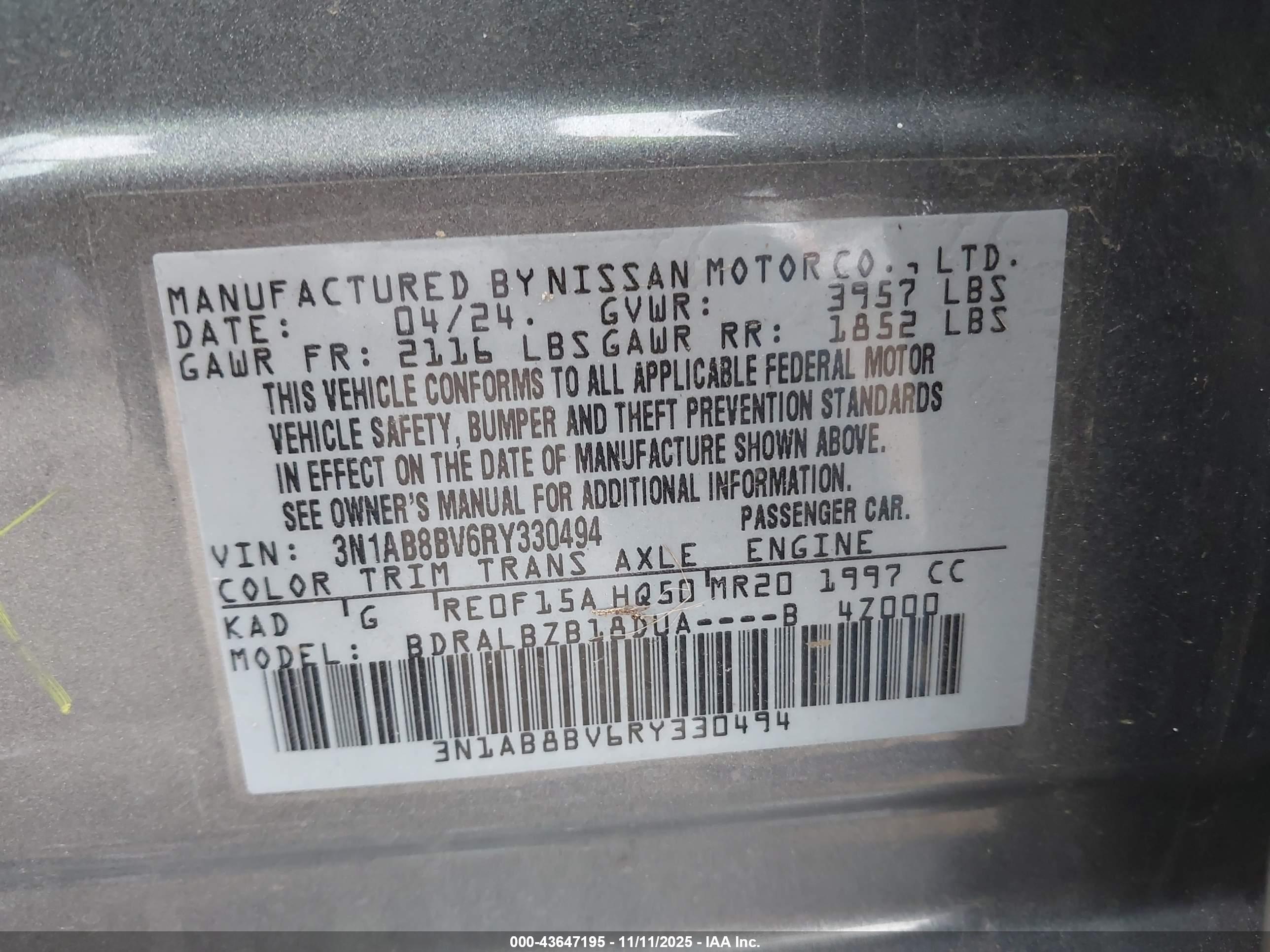 NISSAN SENTRA image 9