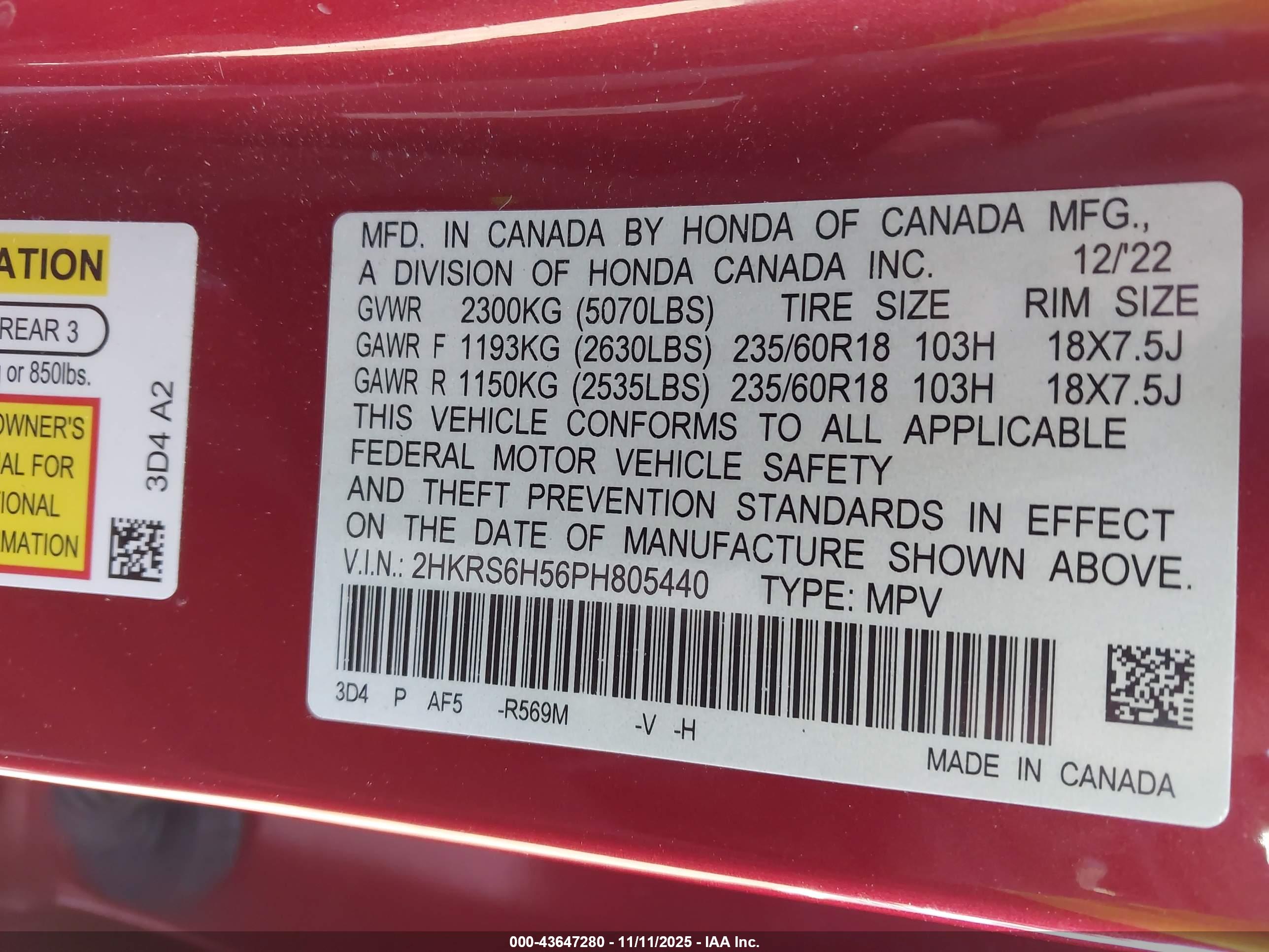 HONDA CR-V image 9