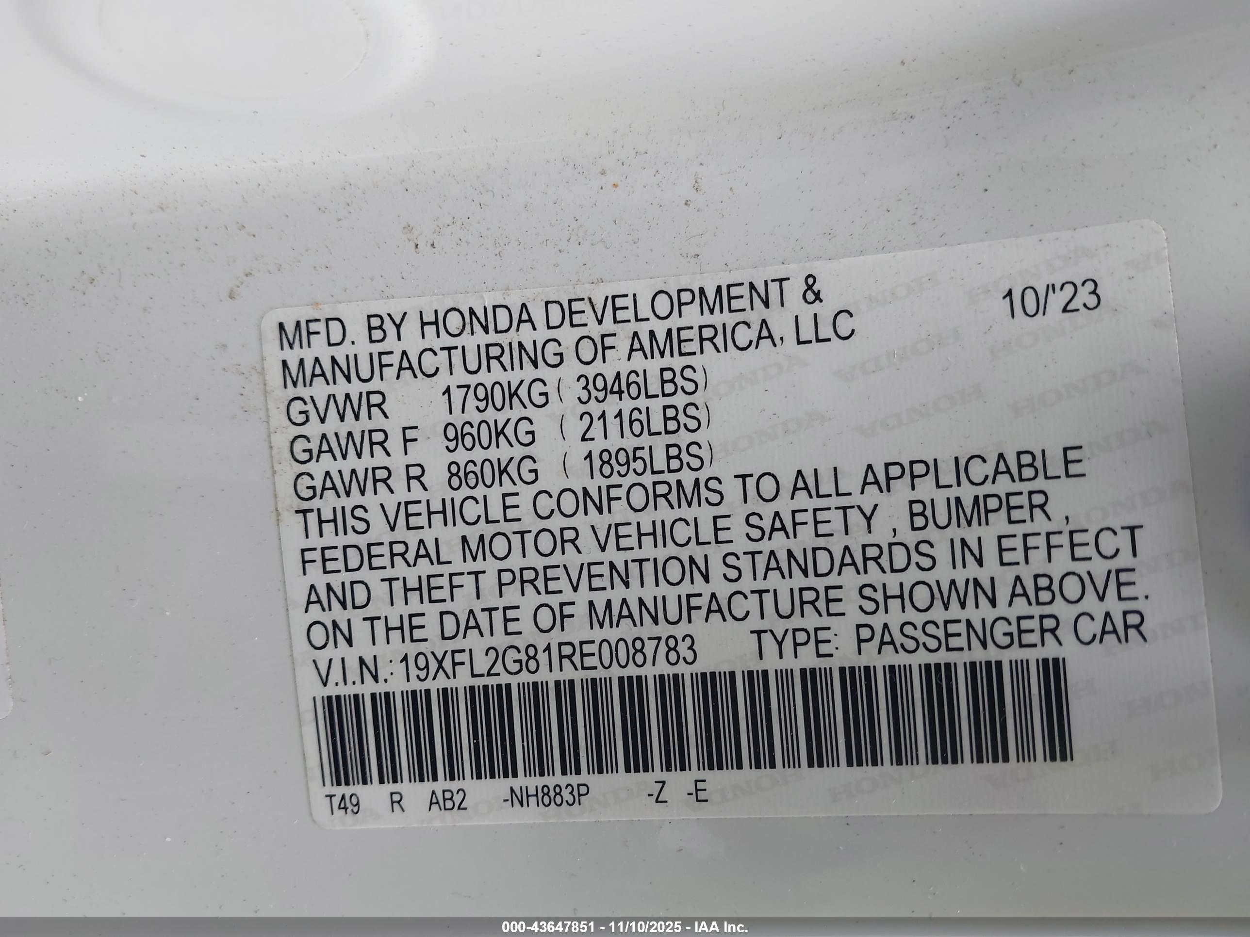HONDA CIVIC image 9