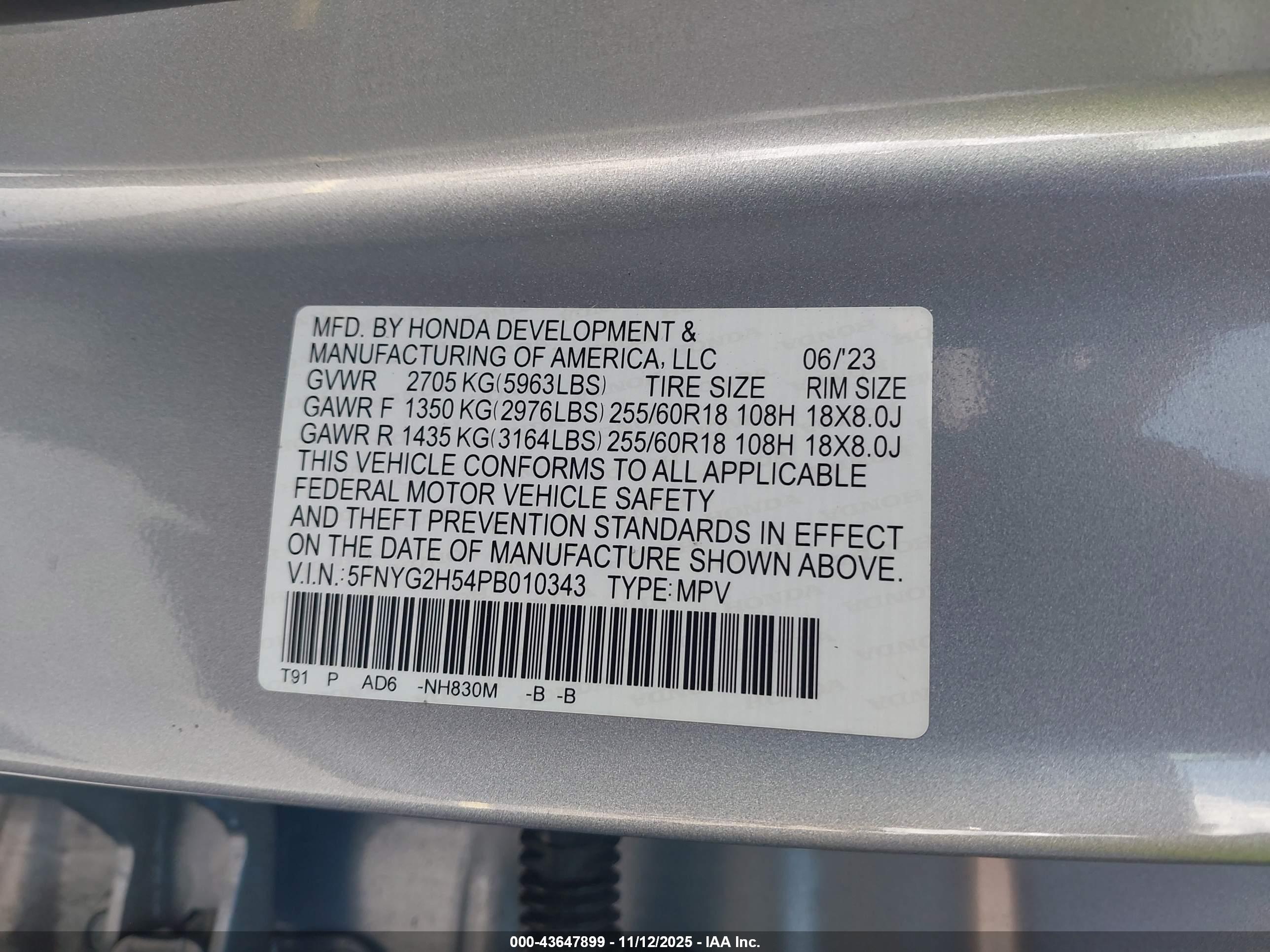 HONDA PILOT image 9