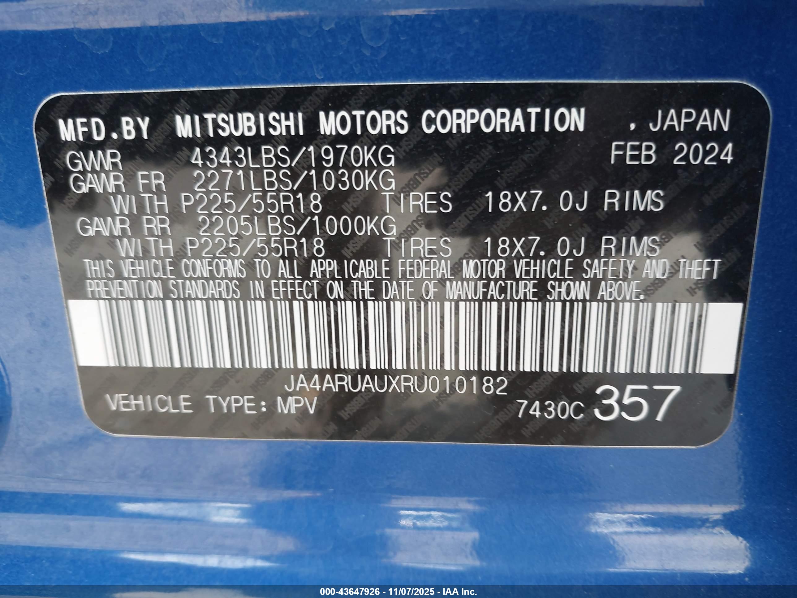 MITSUBISHI OUTLANDER image 9