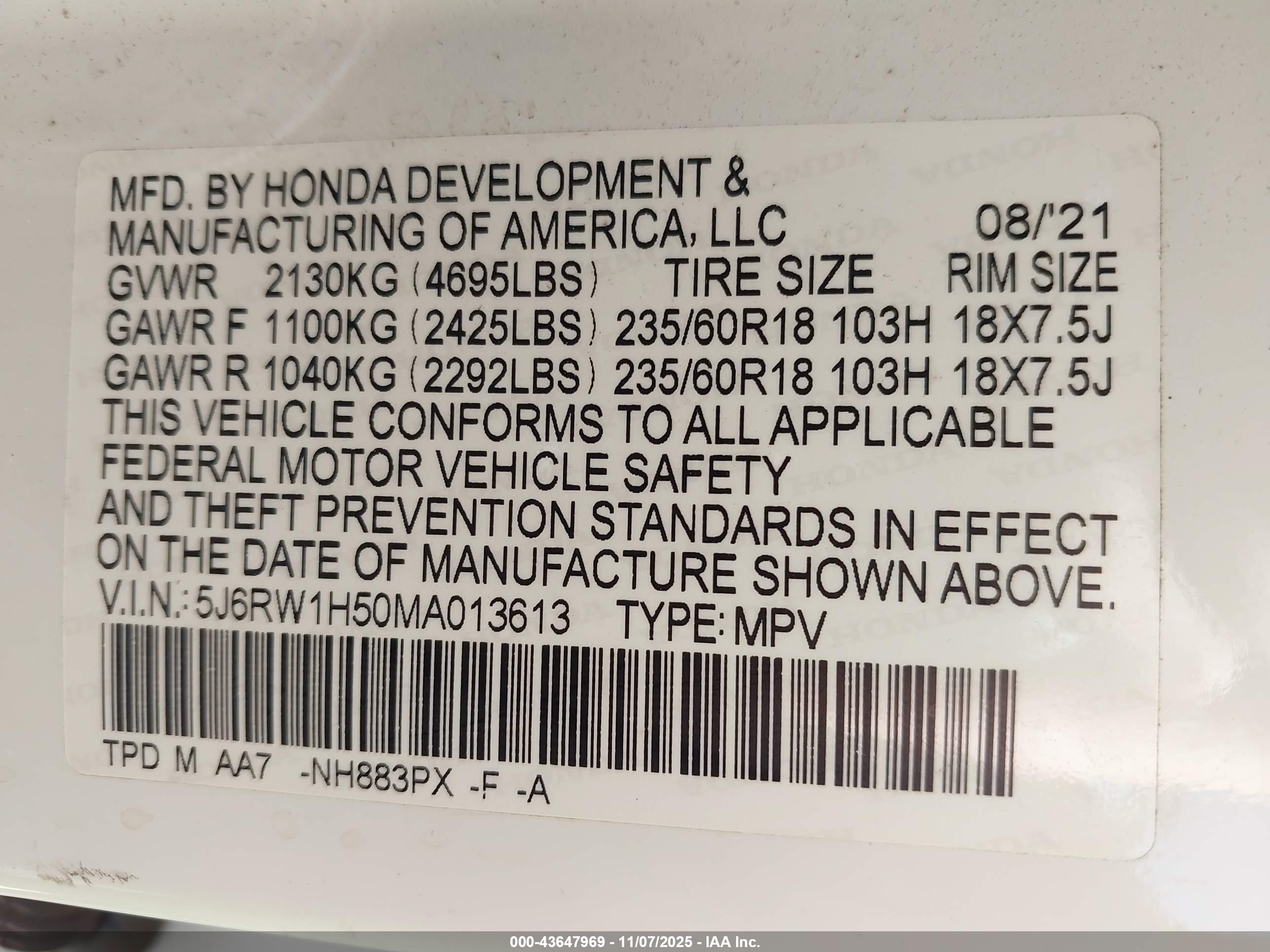 HONDA CR-V image 9