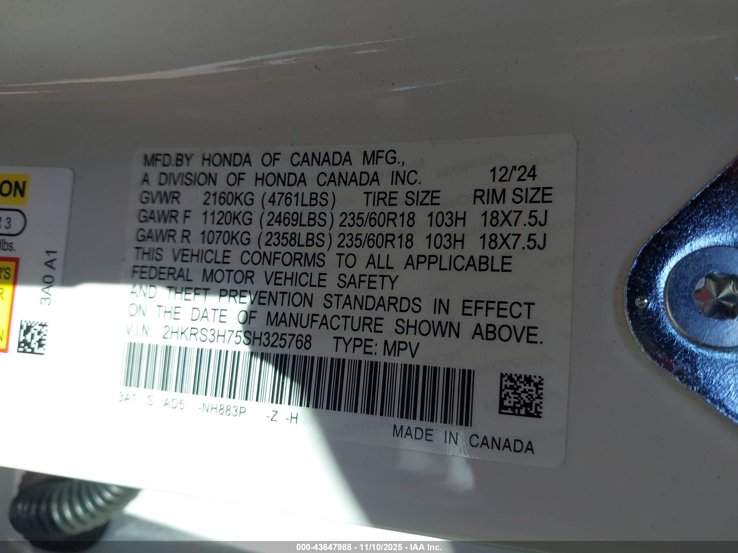 HONDA CR-V image 9