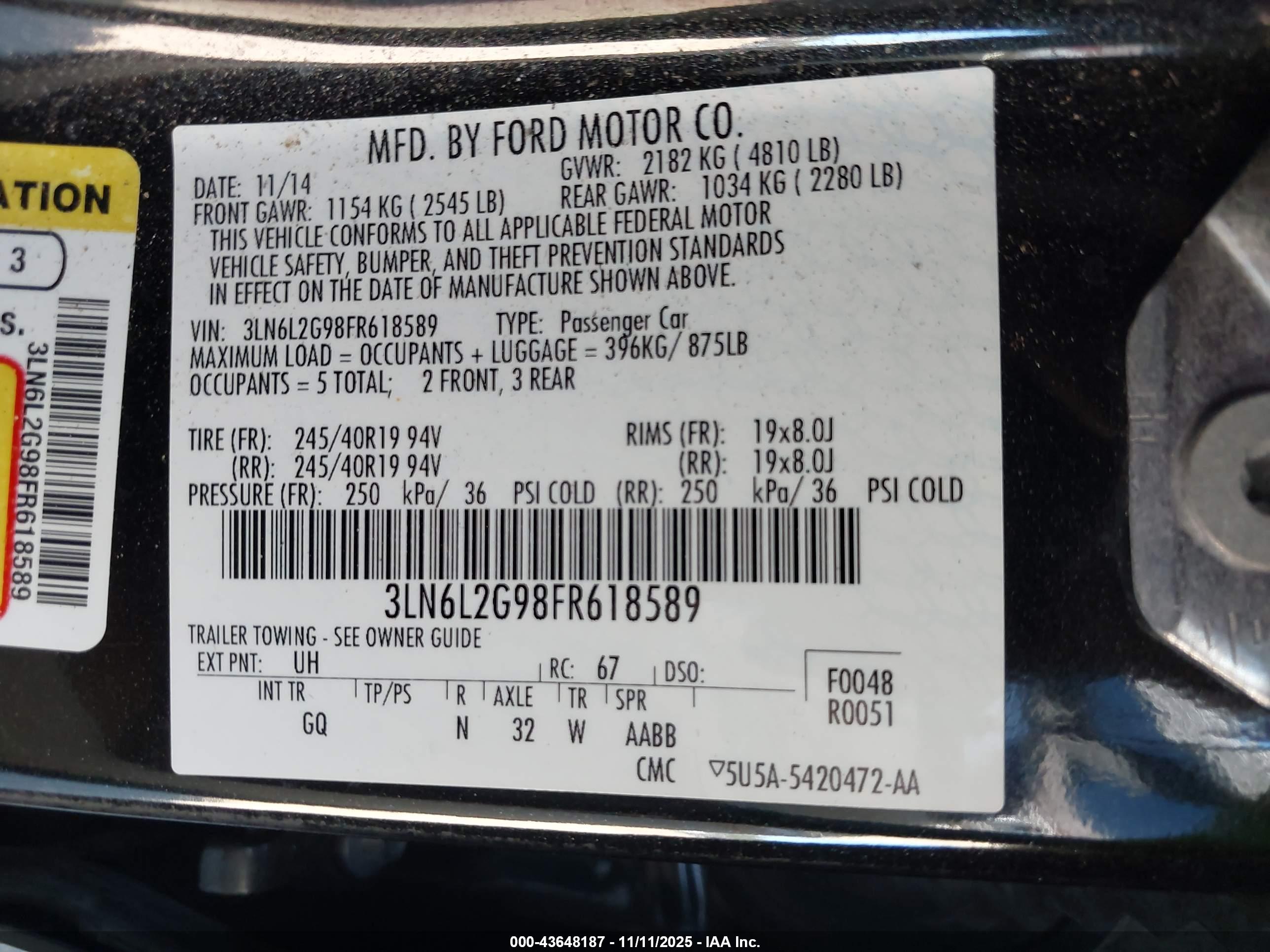 LINCOLN MKZ image 9