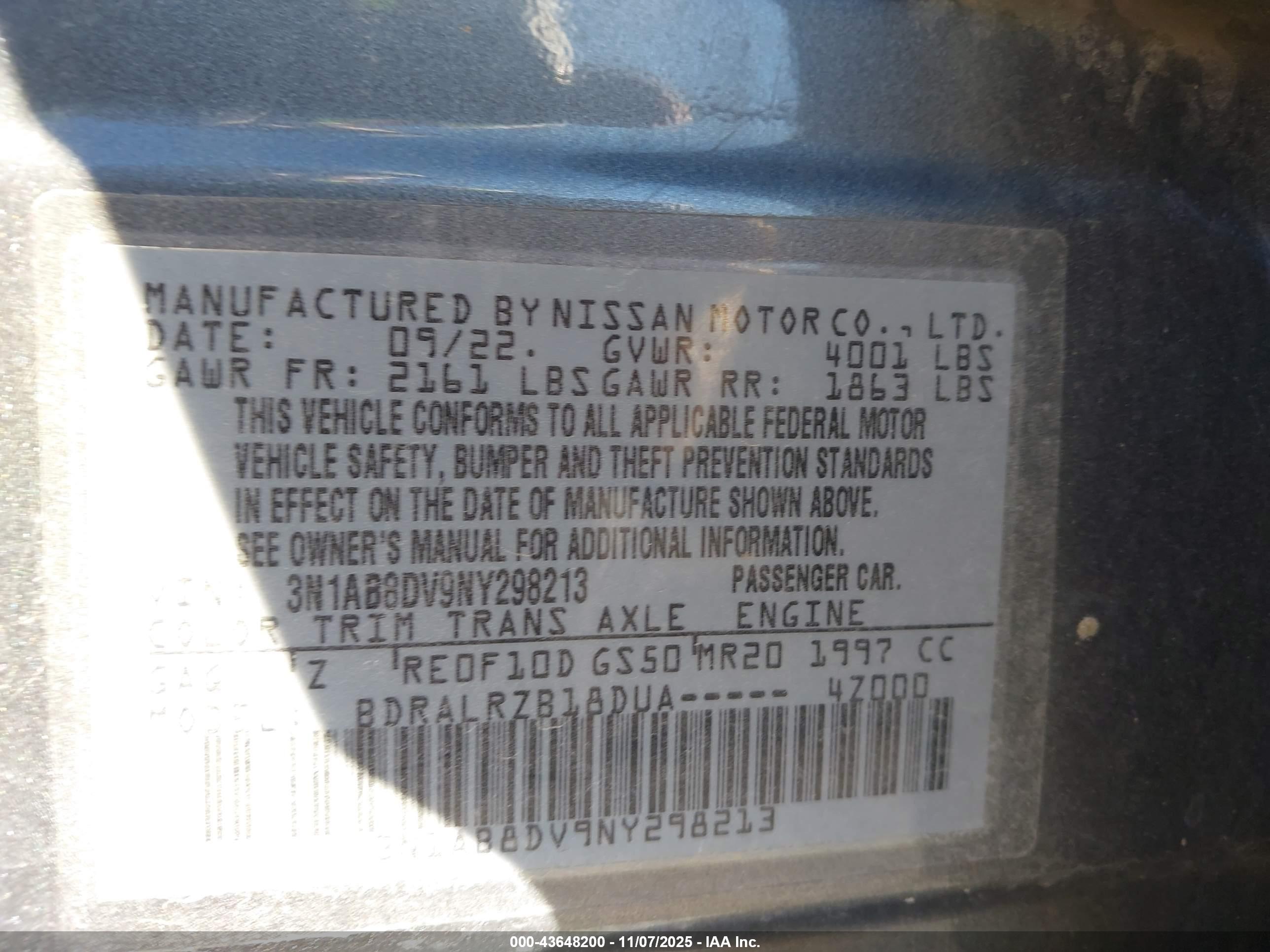 NISSAN SENTRA image 9