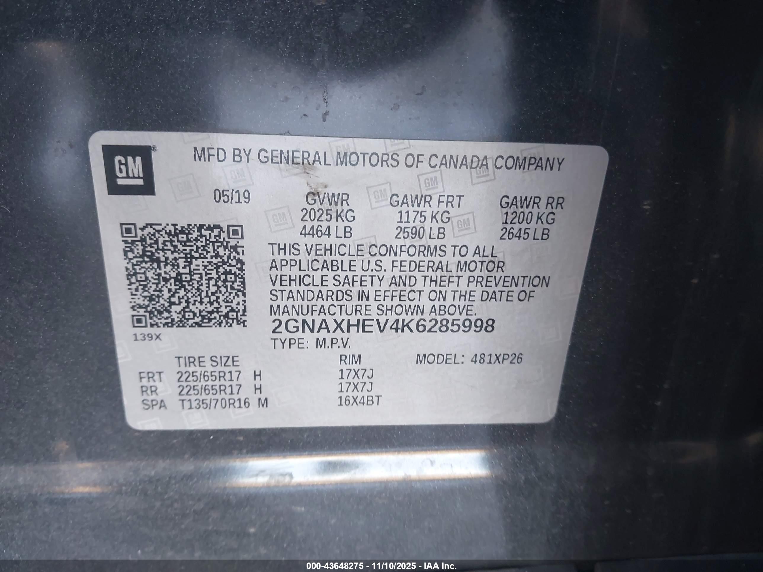CHEVROLET EQUINOX image 9